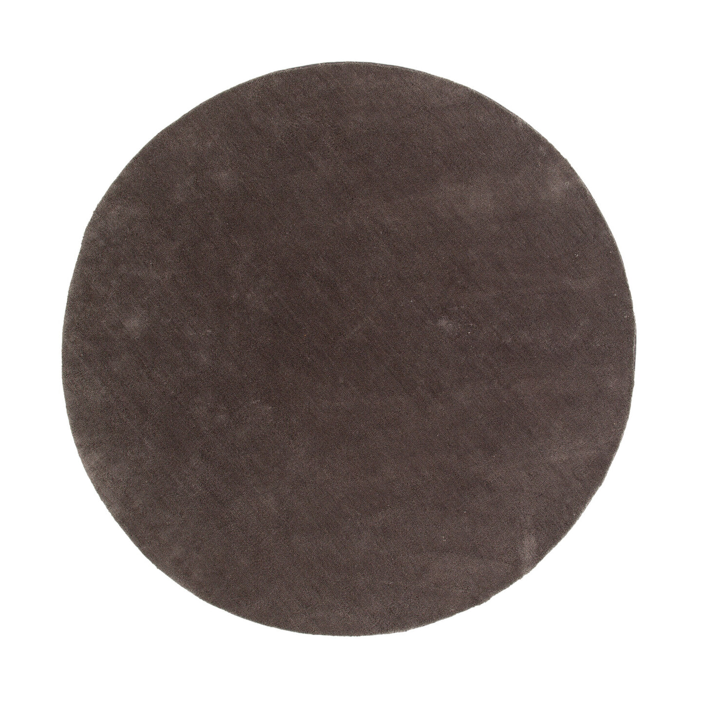 Nohr Rond Vloerkleed 'Les' 200cm, kleur Donkergrijs