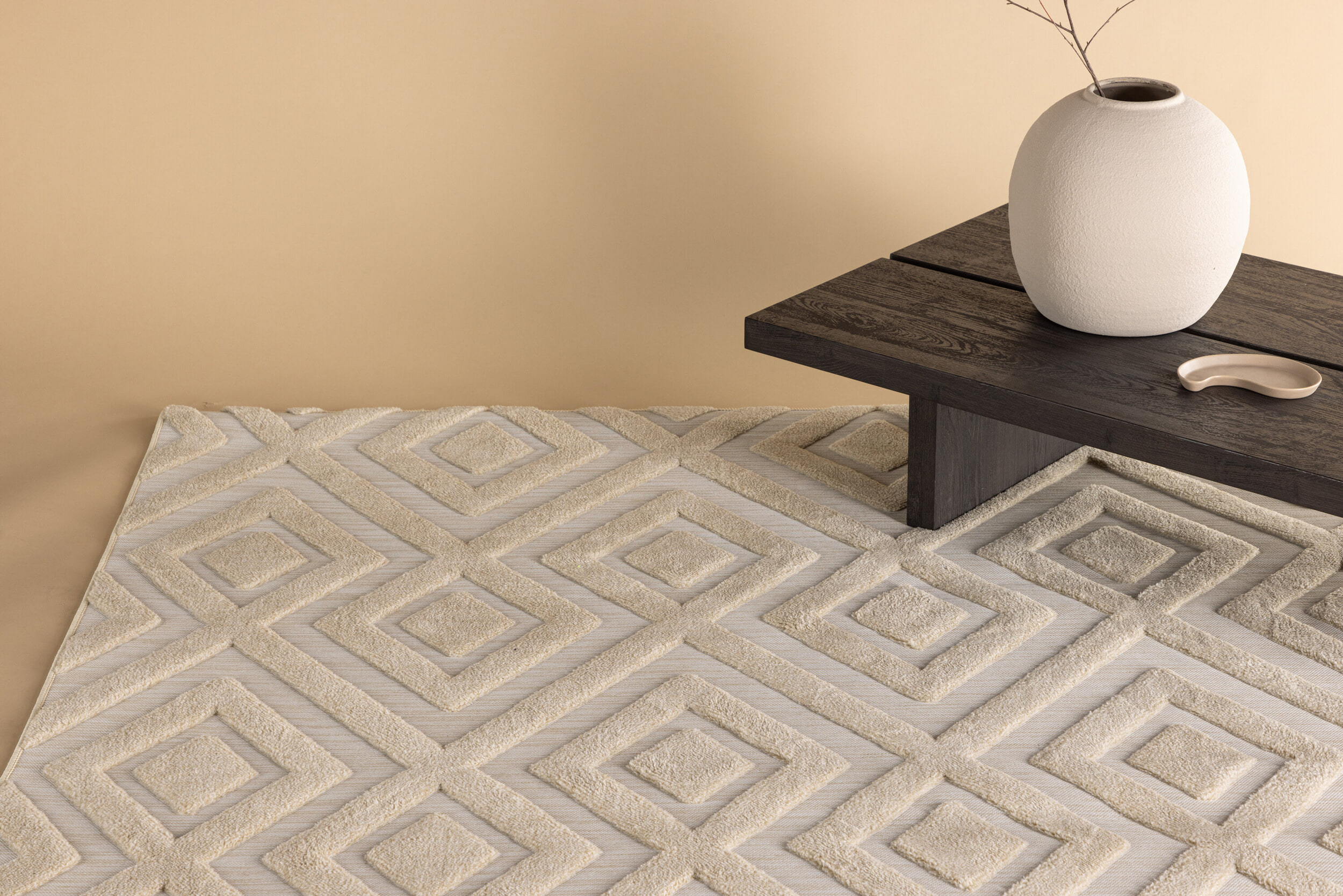 Nohr Vloerkleed 'Rondale' 200 x 290cm, kleur Beige
