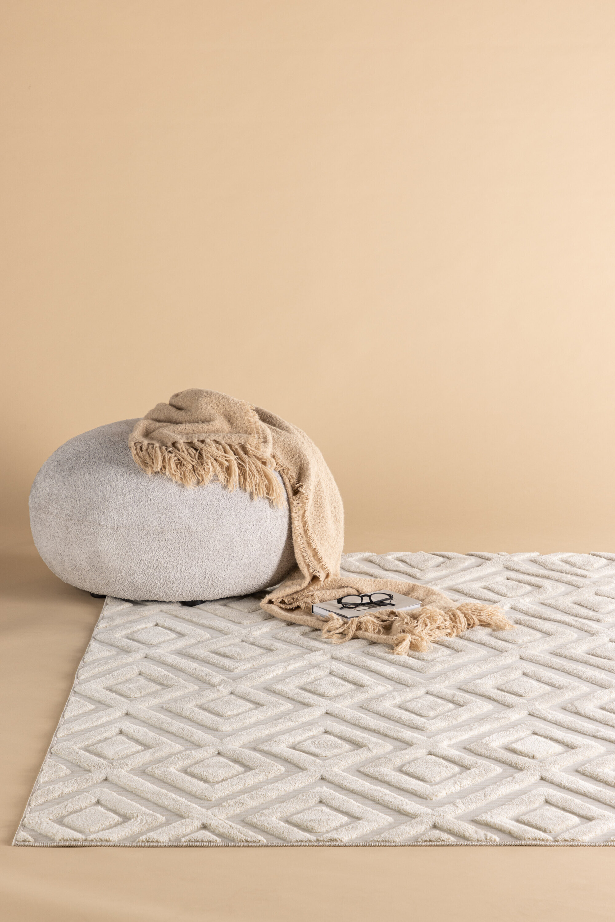 Nohr Vloerkleed 'Rondale' 160 x 230cm, kleur Off White