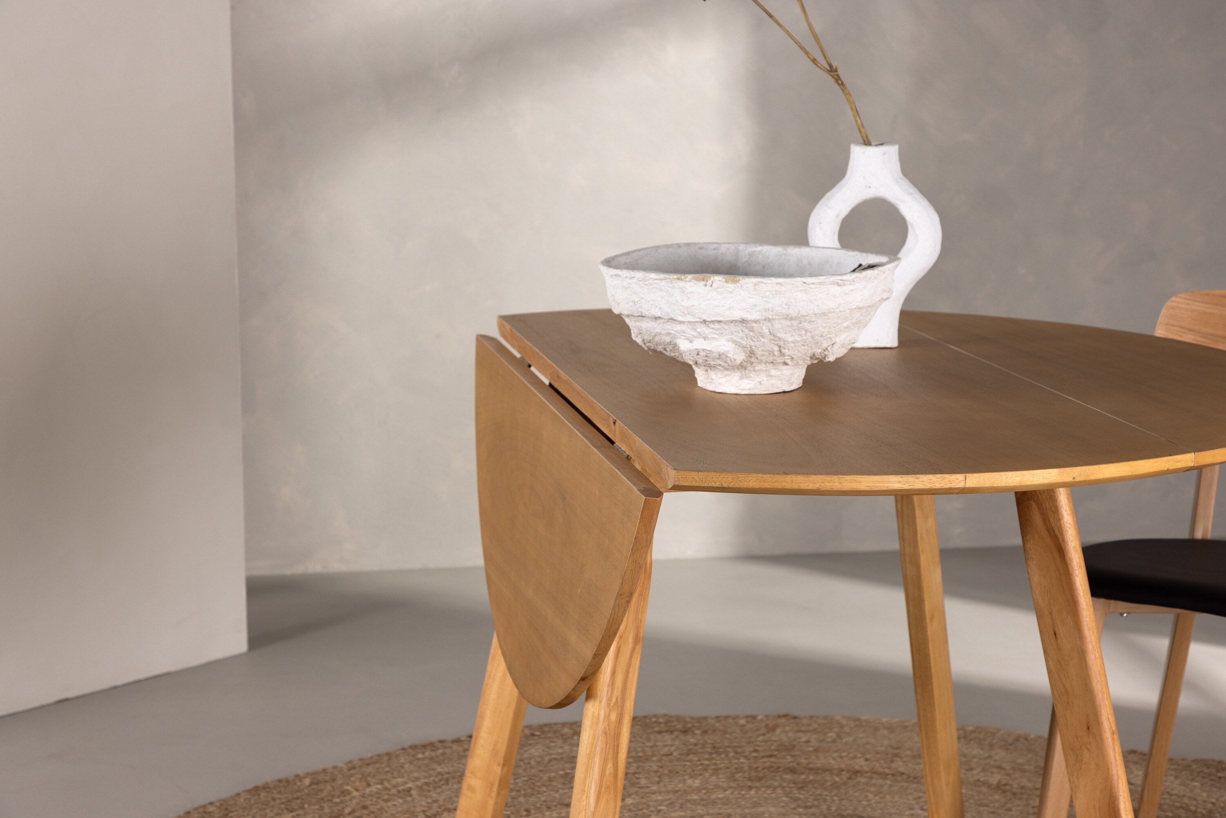 Nohr Ronde Inklapbare Eettafel 'Alece' Rubberhout, 120cm