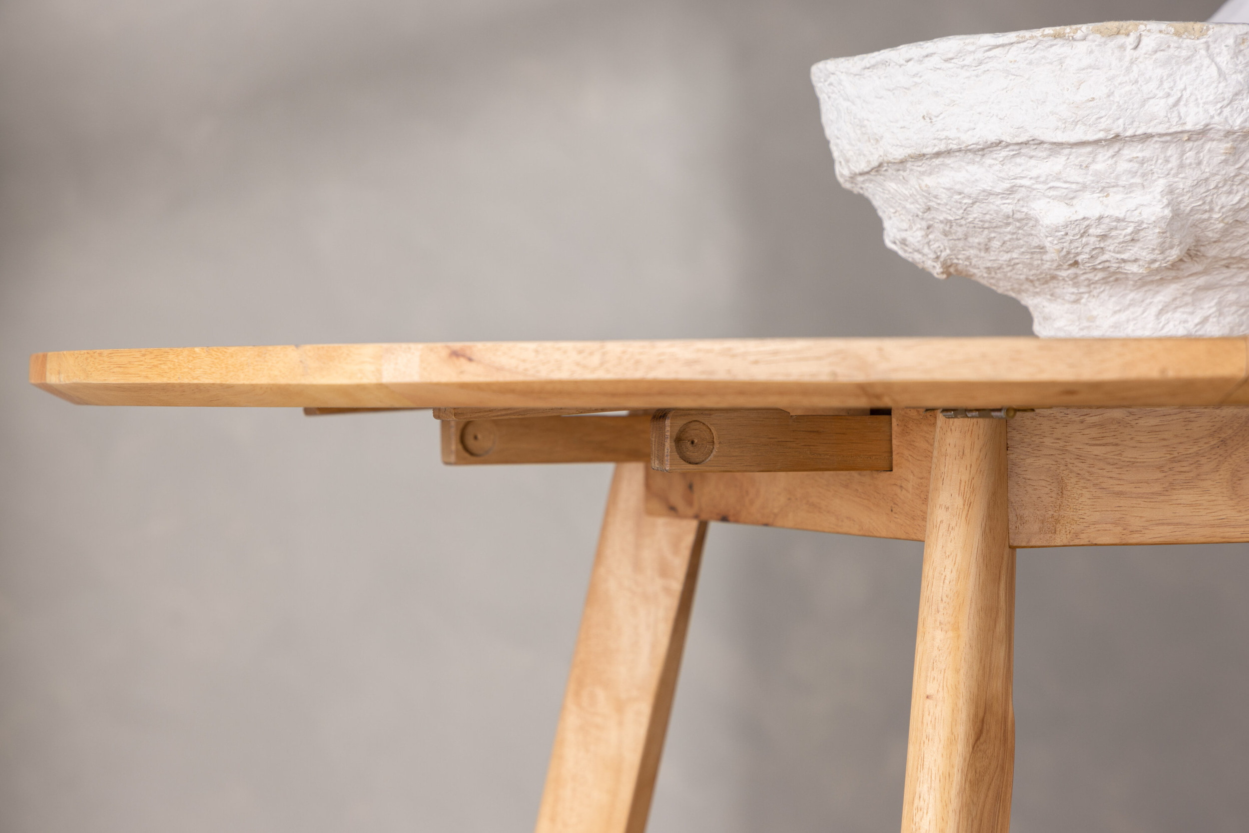 Nohr Ronde Inklapbare Eettafel 'Alece' Rubberhout, 120cm