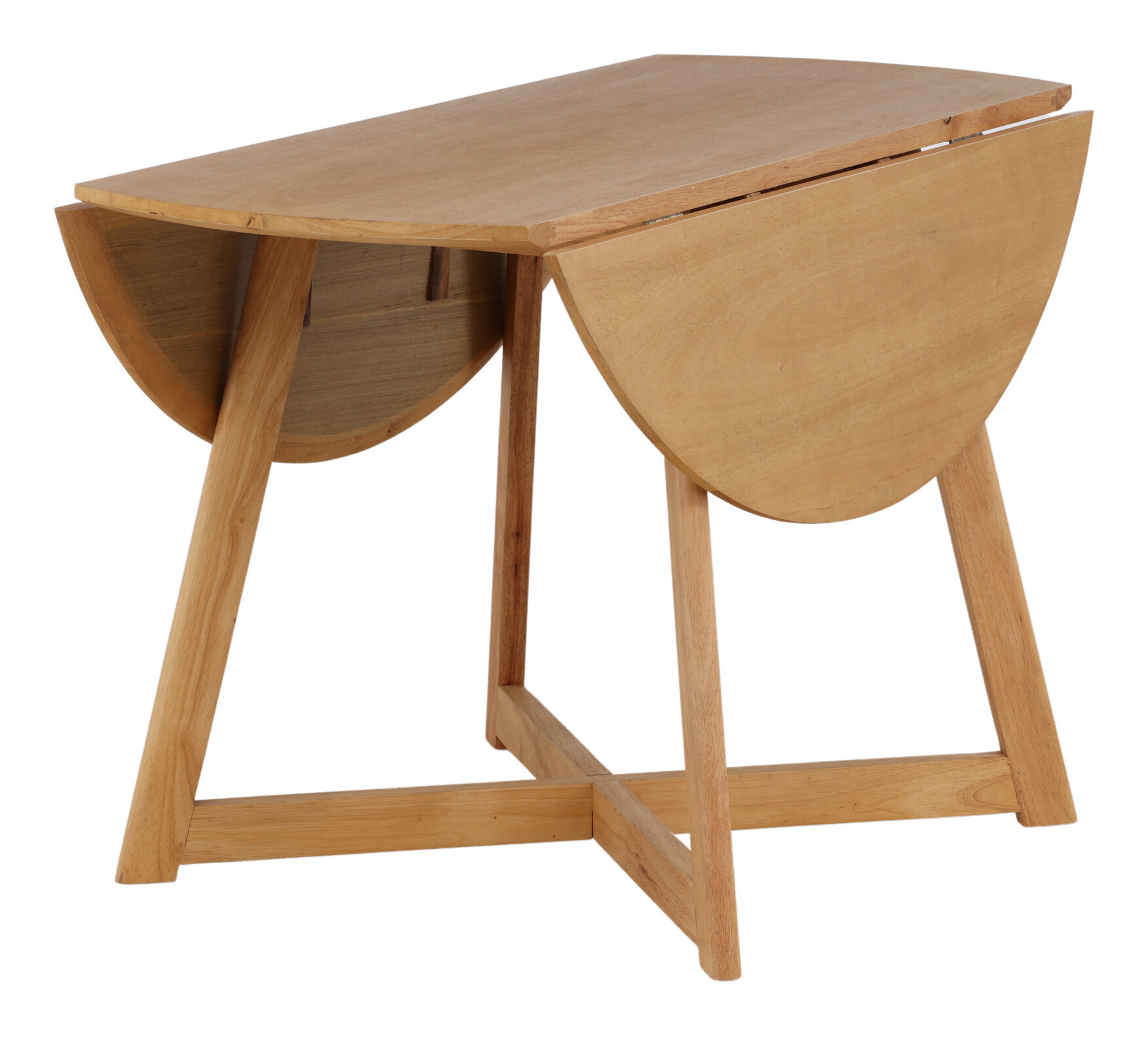 Nohr Ronde Inklapbare Eettafel 'Alece' Rubberhout, 120cm