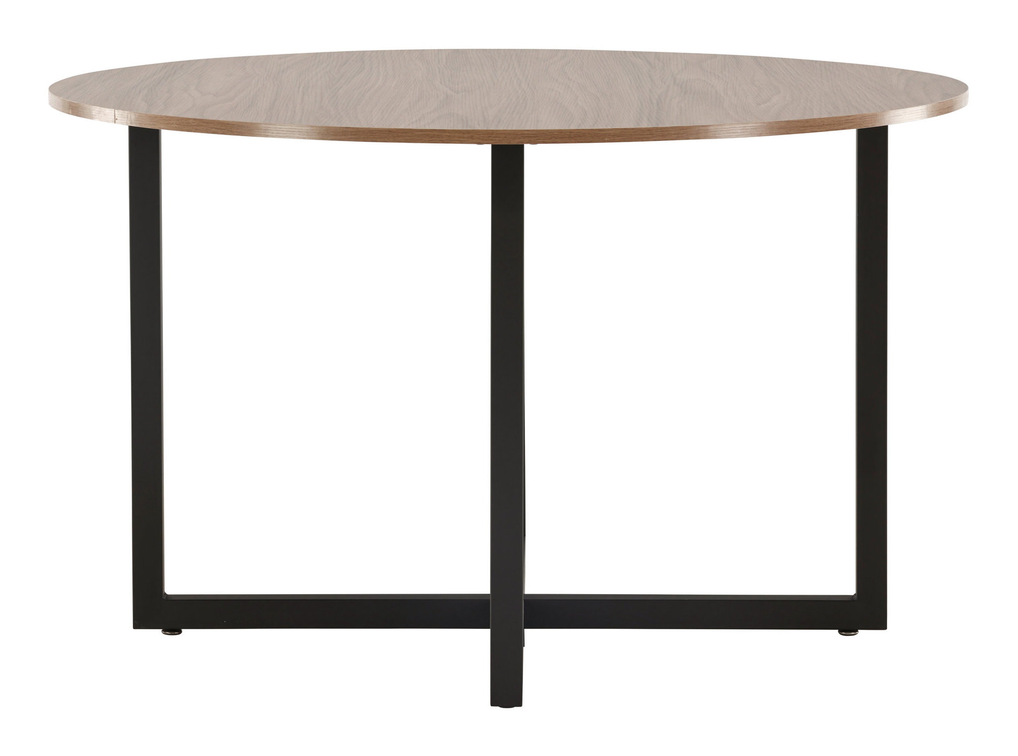 Nohr Ronde Eettafel 'Jahanna' Walnoot en staal, 120cm