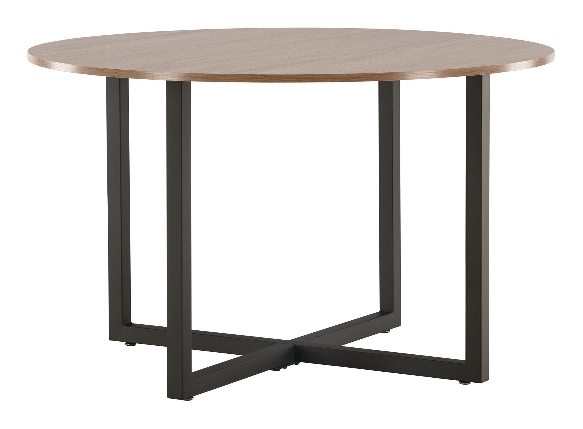 Nohr Ronde Eettafel 'Jahanna' Walnoot en staal, 120cm