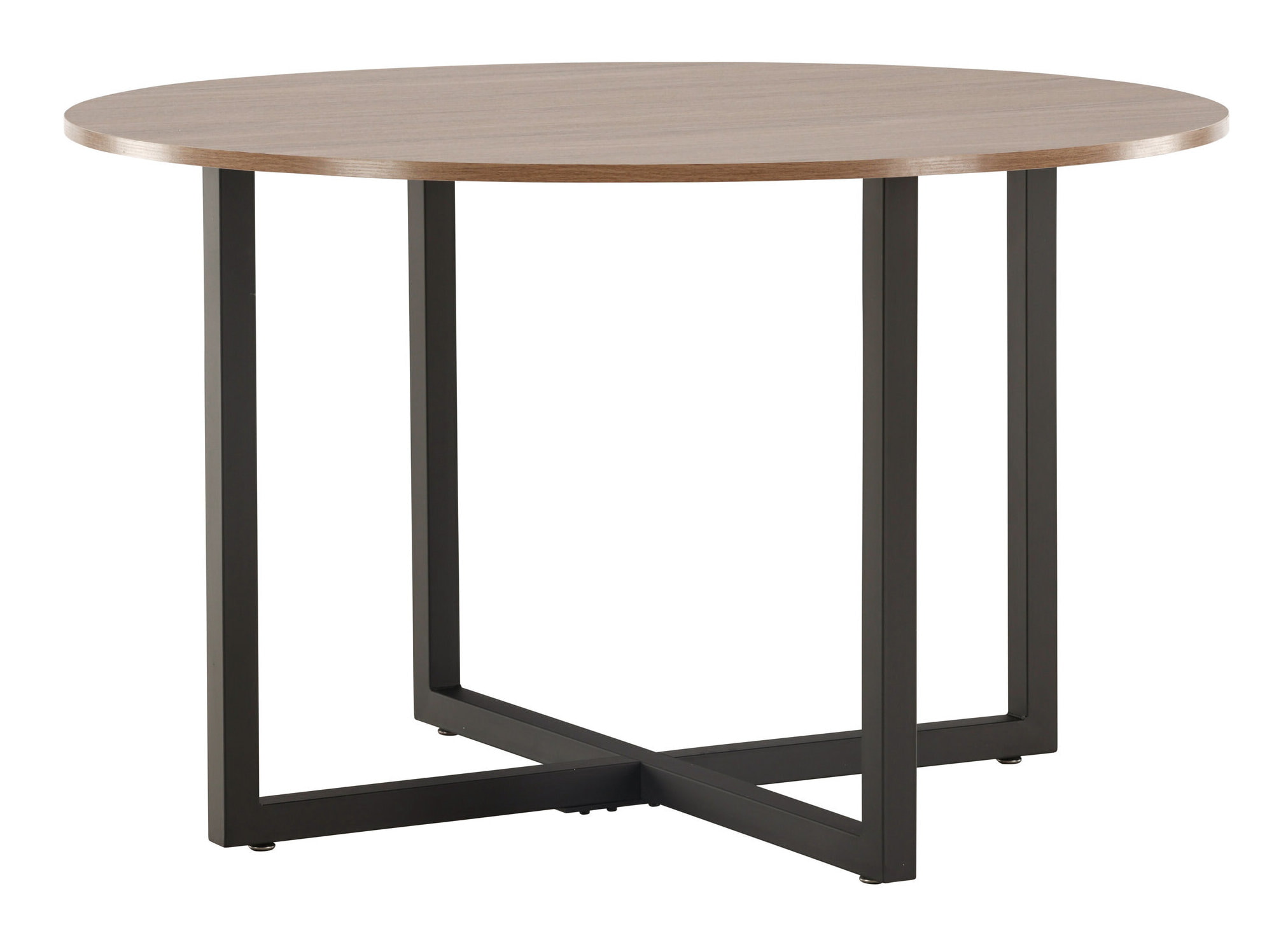 Nohr Ronde Eettafel 'Jahanna' Walnoot en staal, 120cm