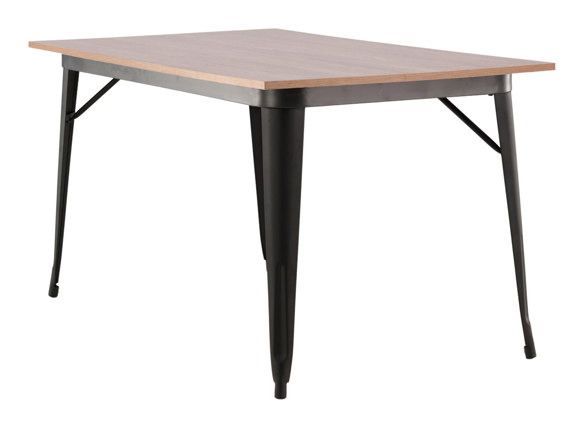 Nohr Eettafel 'Jerae' 140 x 80cm, kleur Walnoot/Zwart