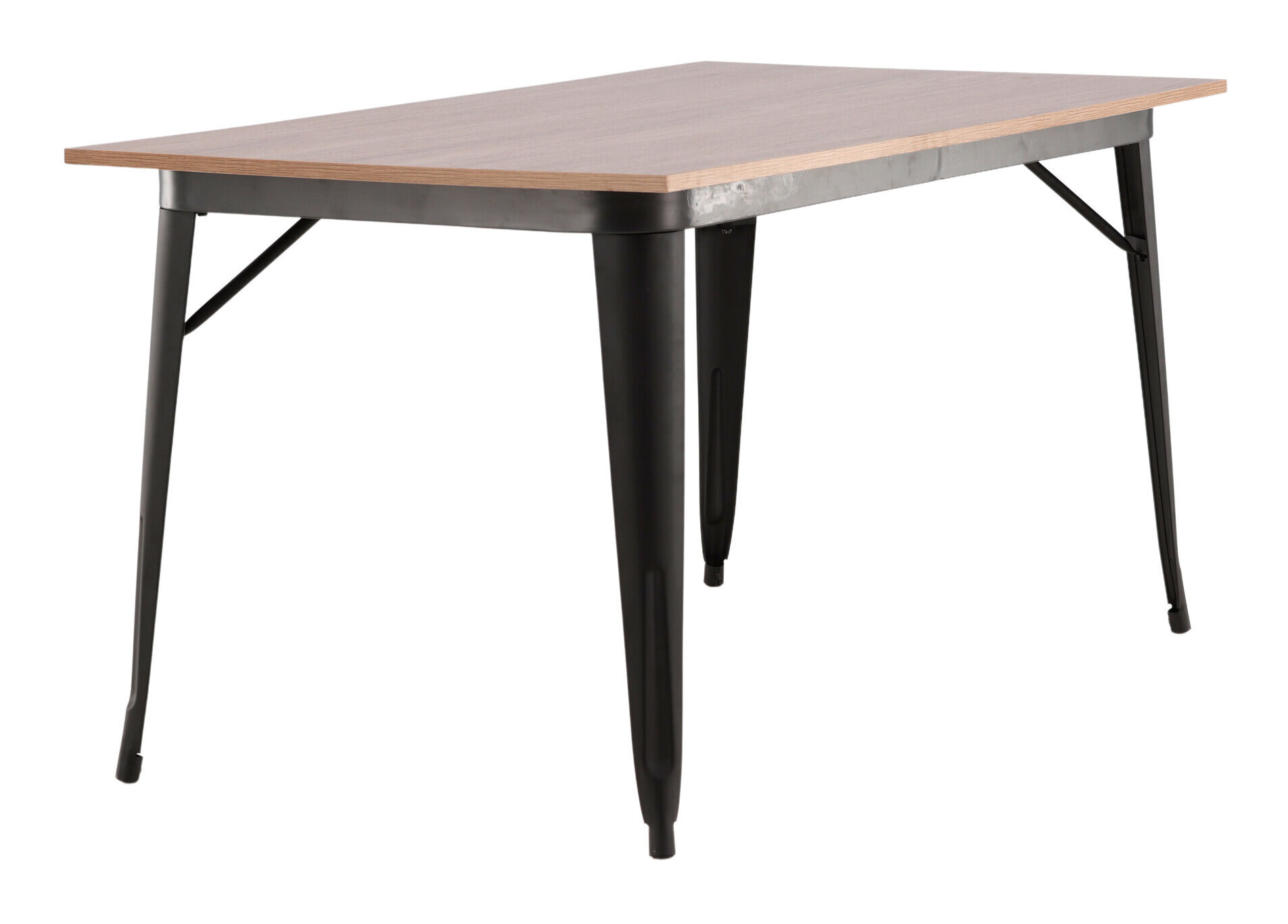 Nohr Eettafel 'Jerae' 140 x 80cm, kleur Walnoot/Zwart
