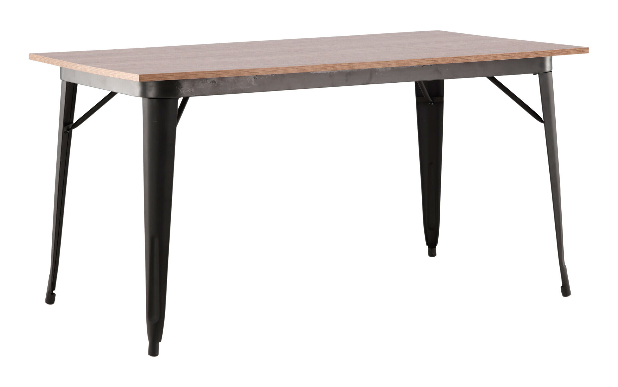Nohr Eettafel 'Jerae' 140 x 80cm, kleur Walnoot/Zwart
