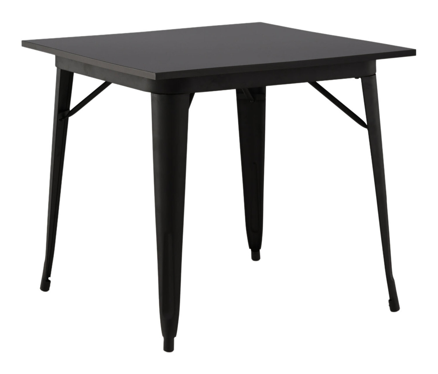 Nohr Vierkante Bistrotafel 'Jerae' 80 x 80cm, kleur Zwart