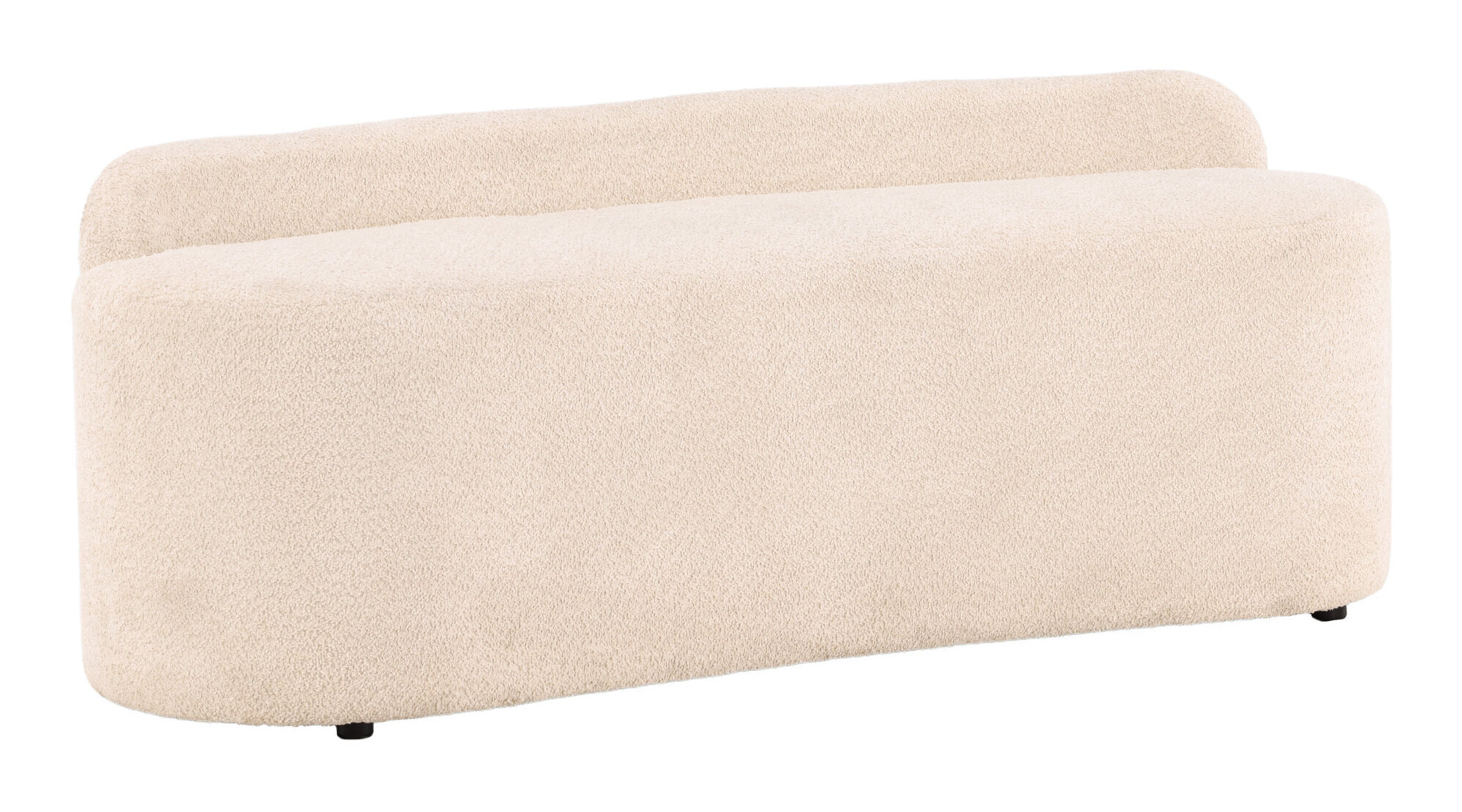 Nohr Eetkamerbank 'Randle' Bouclé, kleur Wit