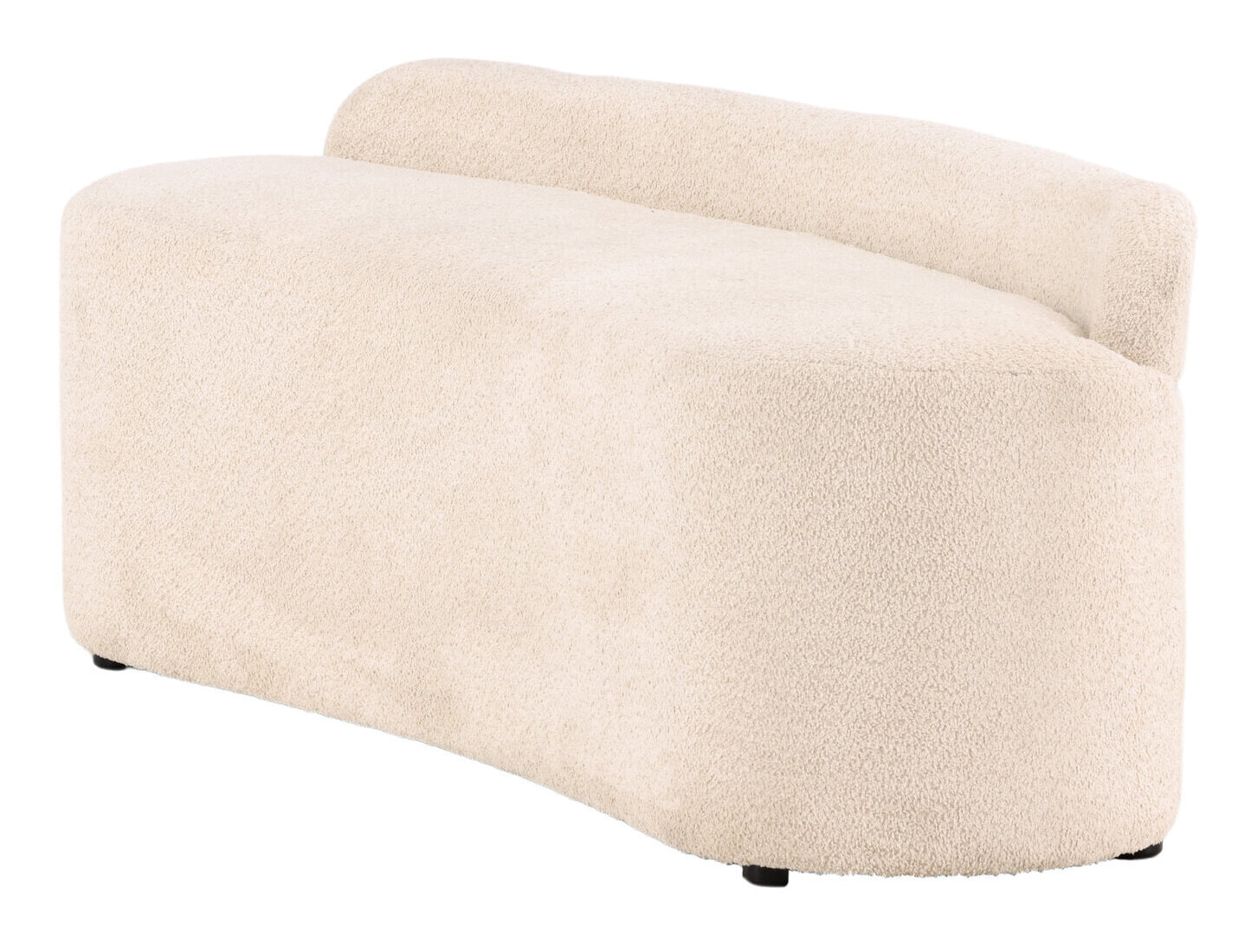 Nohr Eetkamerbank 'Randle' Bouclé, kleur Wit