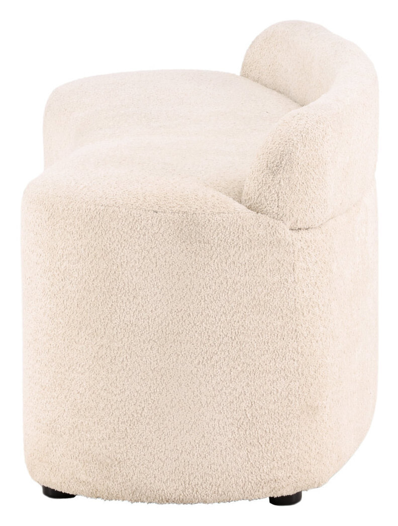 Nohr Eetkamerbank 'Randle' Bouclé, kleur Wit