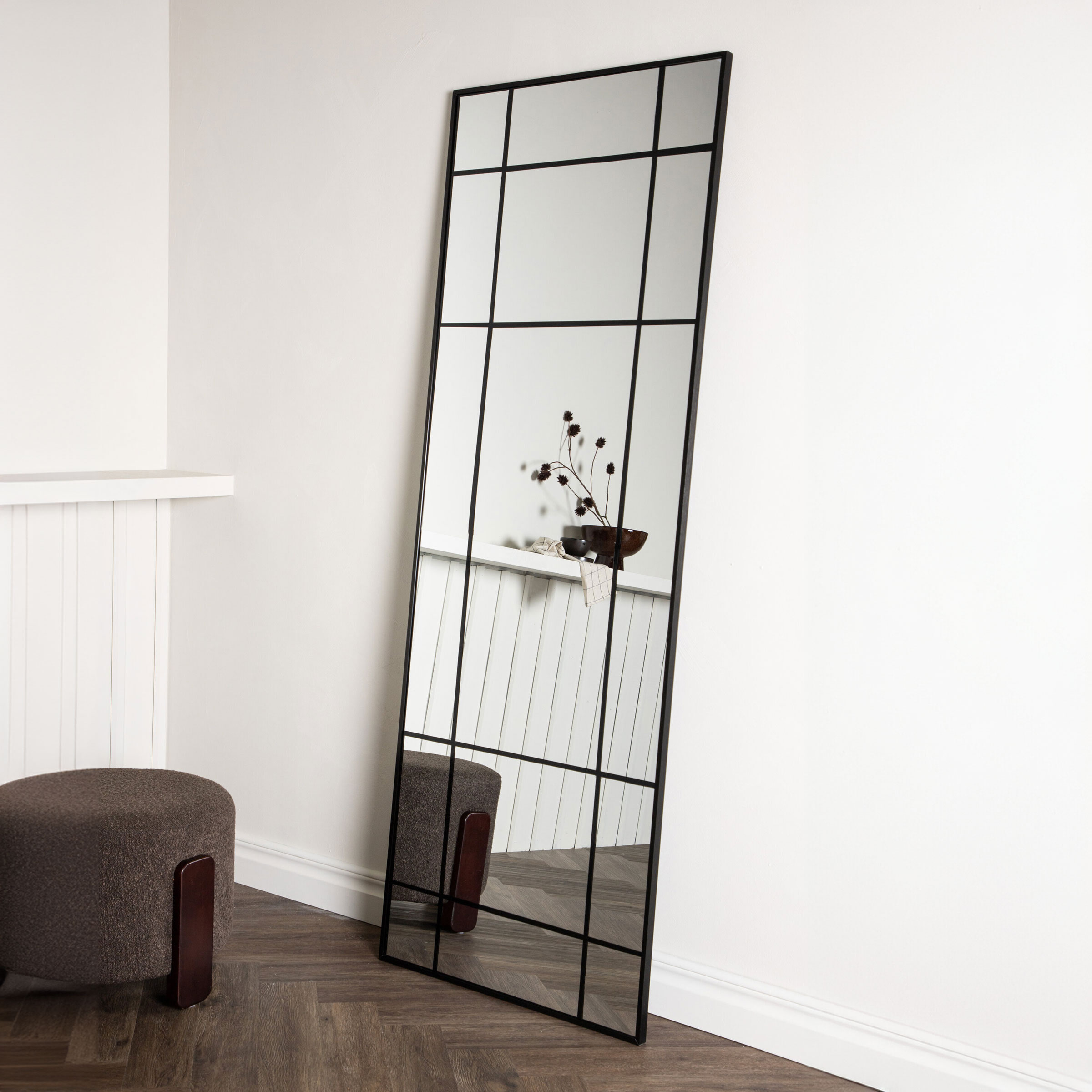 Nohr Spiegel 'Madiha' Raster, kleur zwart