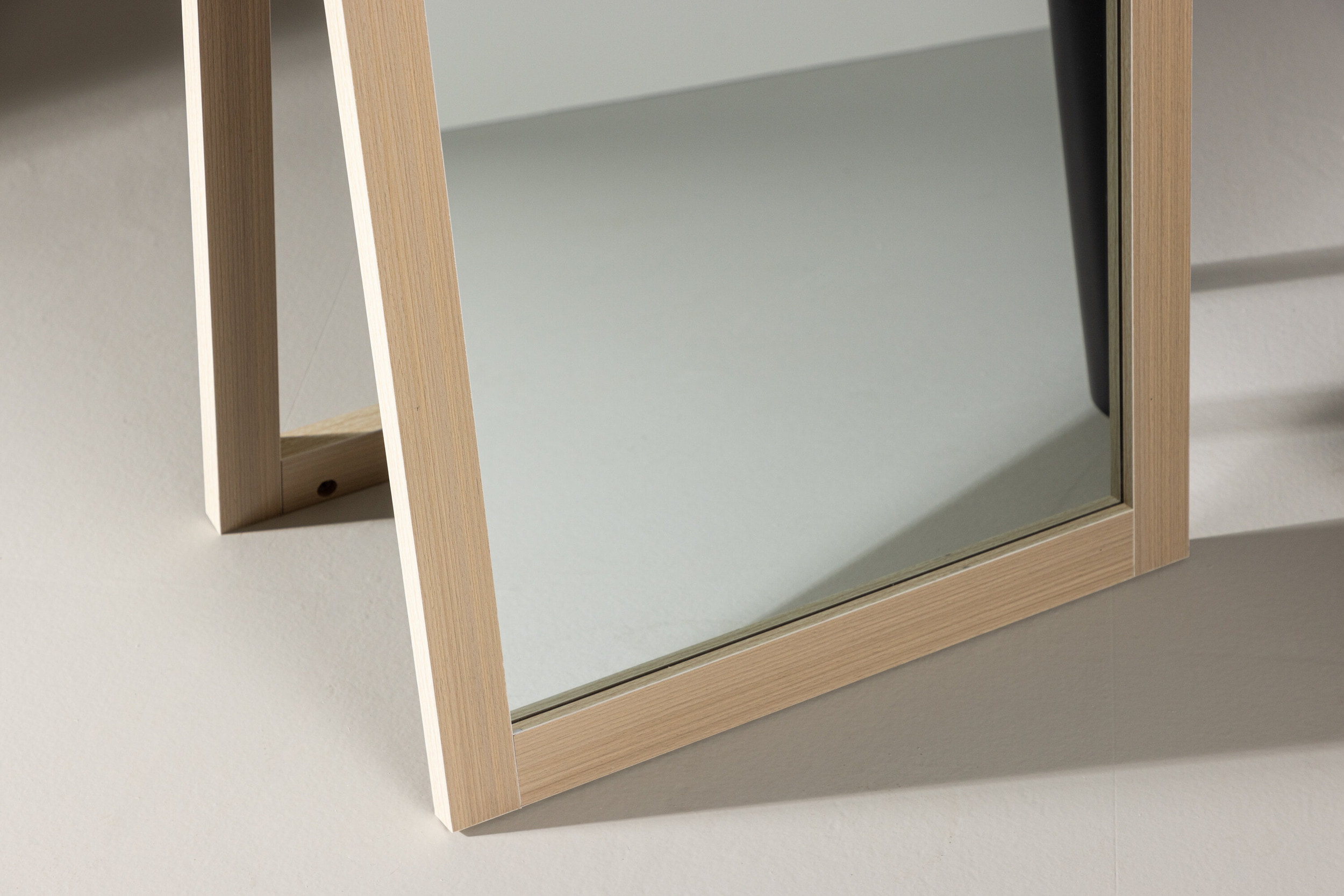 Nohr Staande Spiegel 'Kaycie' 170 x 55cm, kleur Whitewash