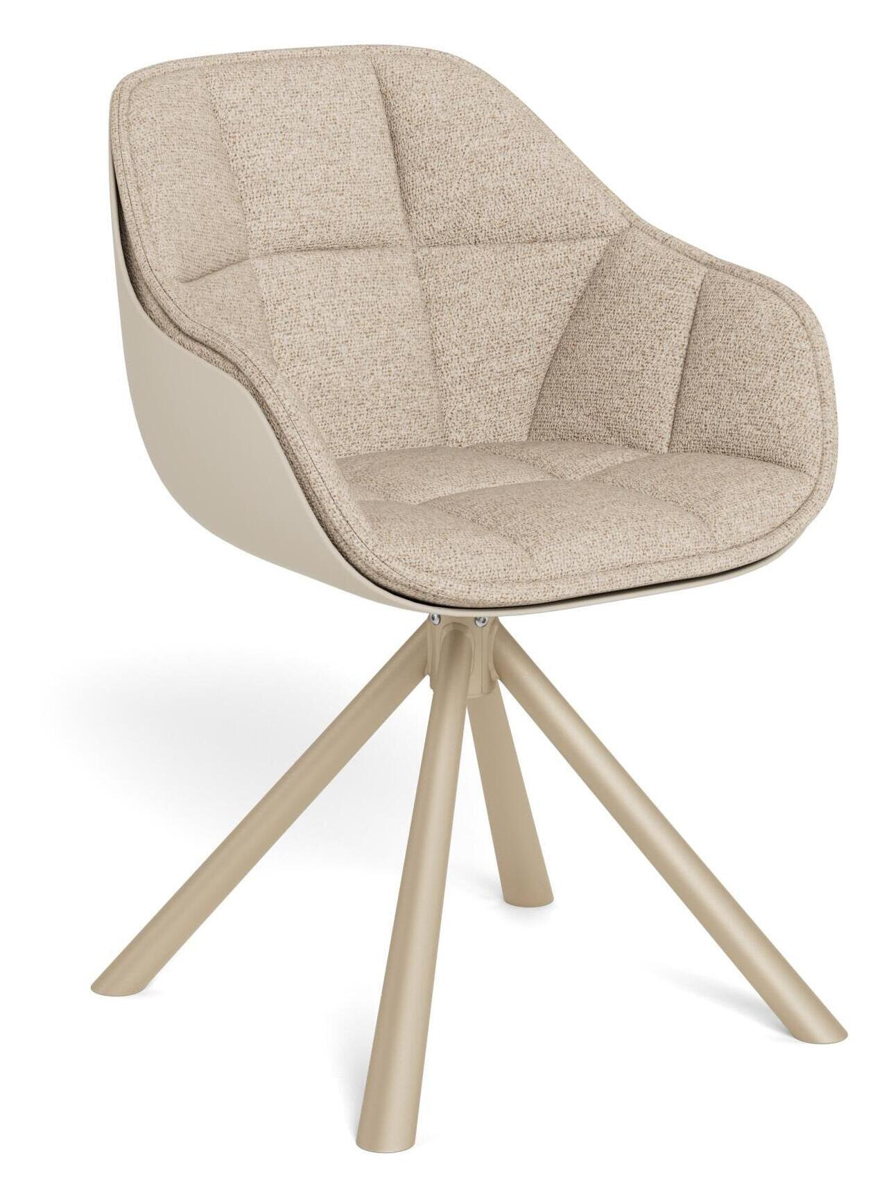 Bendt Draaibare Eetkamerstoel Tywan Bouclé - Beige