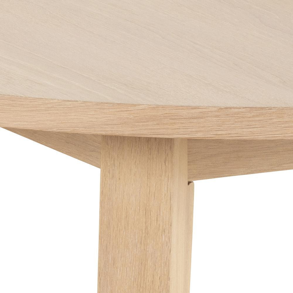 Bendt Uitschuifbare Ronde Eettafel 'Mads' Eiken whitewash, 120-220 x 120cm