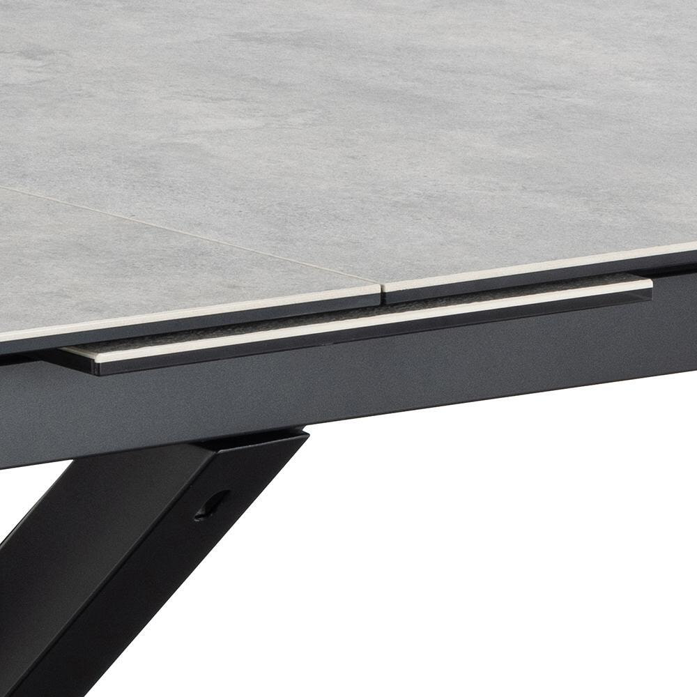 Bendt Uitschuifbare Eettafel 'Line' Keramiek, 168/210 x 90cm, kleur Grijs