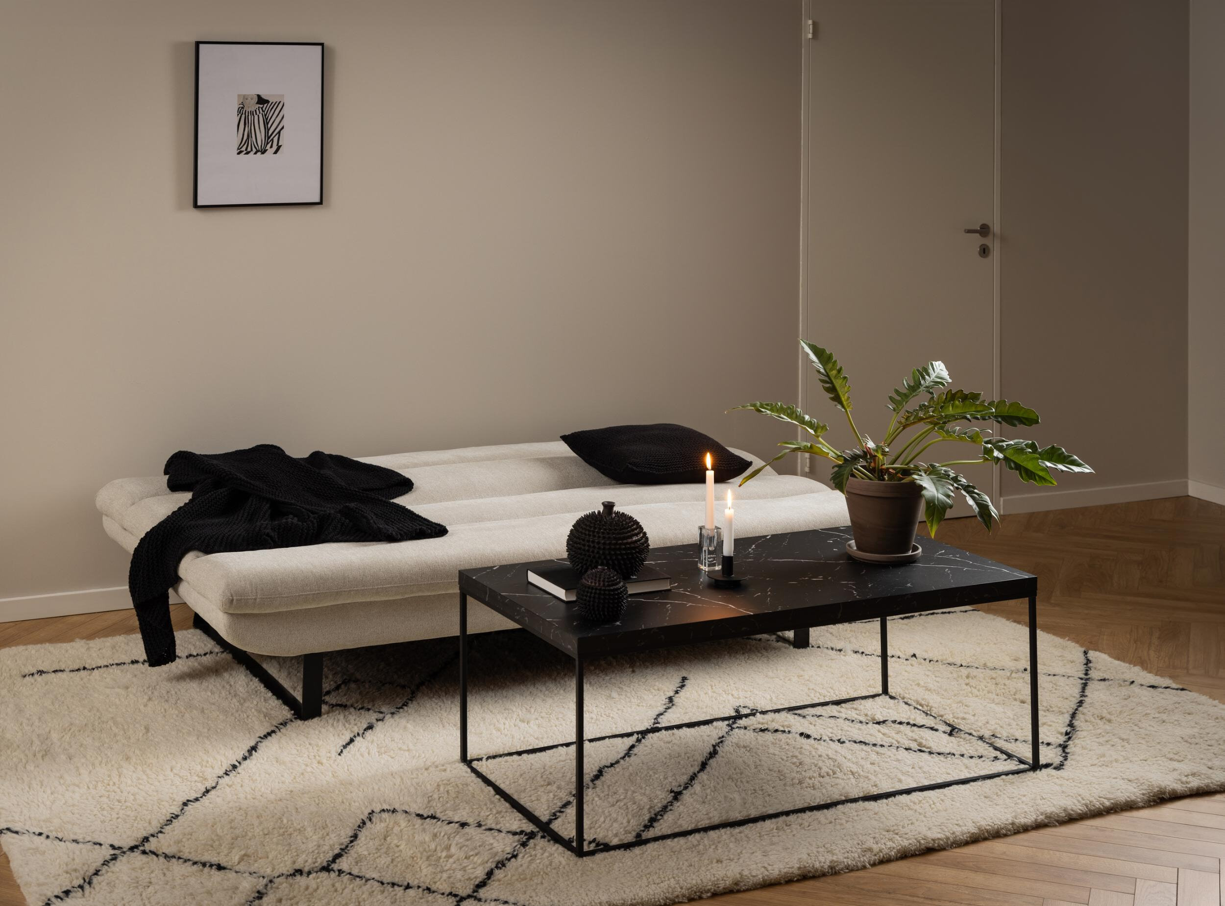 Bendt Slaapbank 'Mansoor' kleur Beige