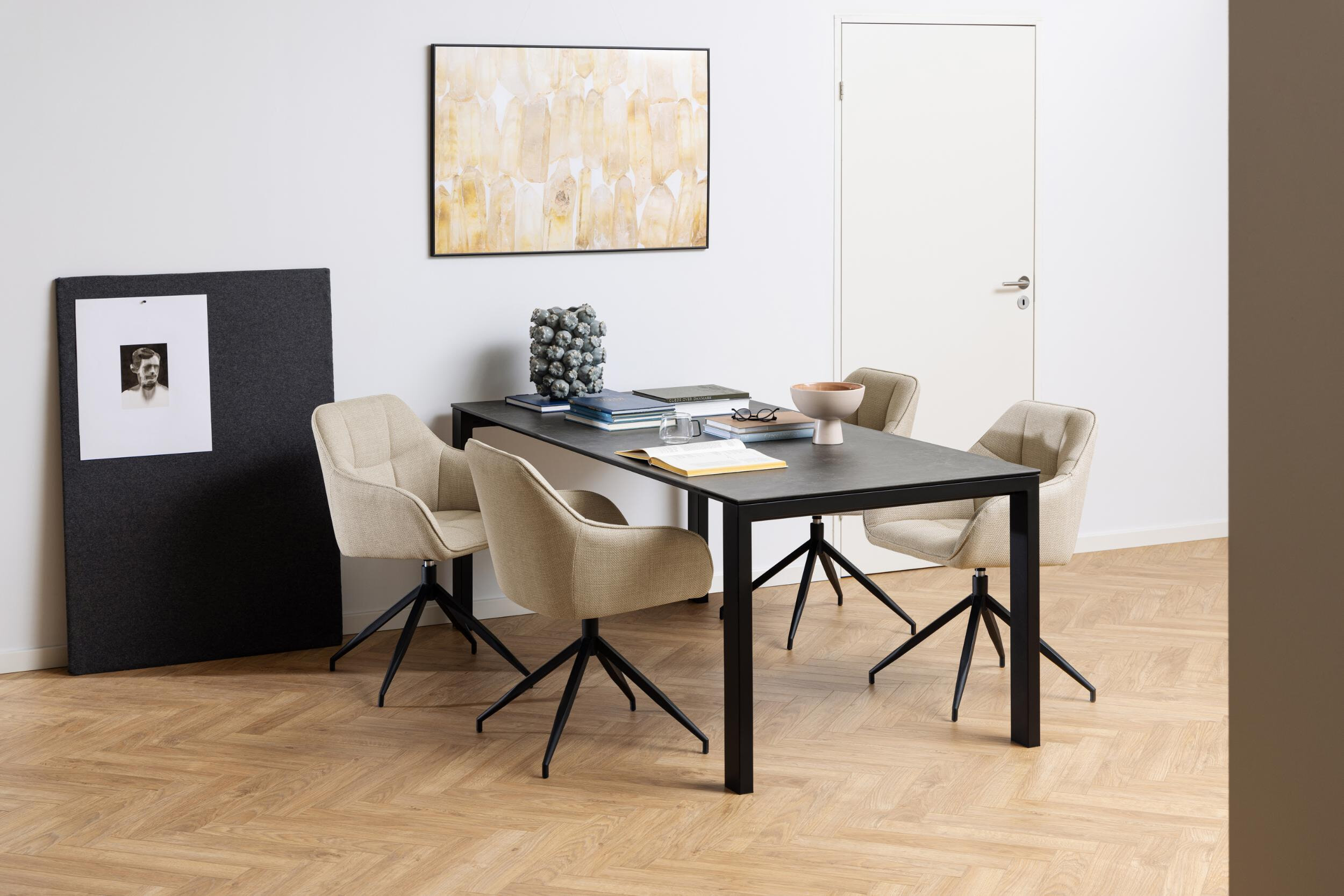 Bendt Eettafel 'Latandra' Keramiek, 200 x 90cm, kleur Zwart