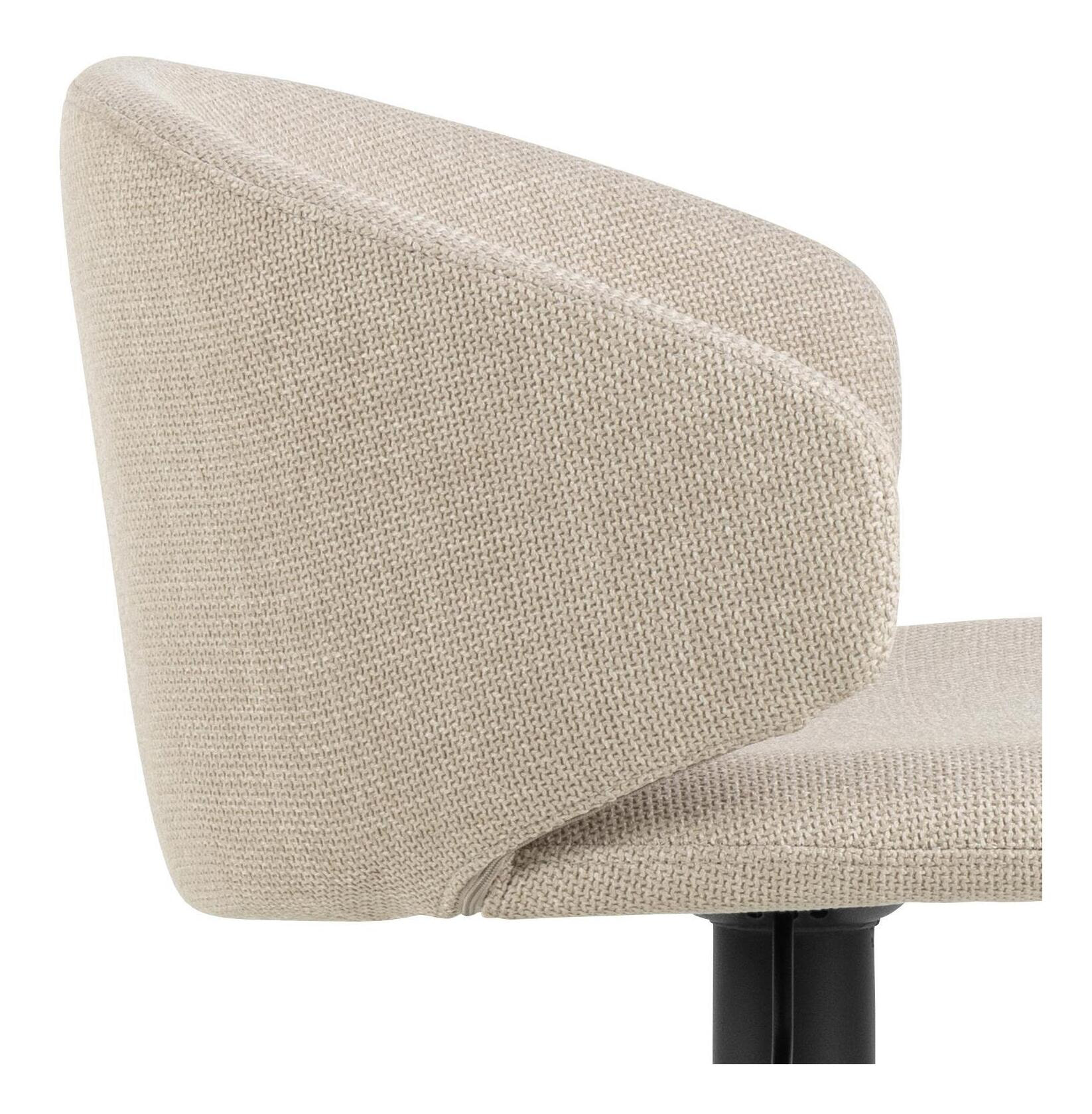 Bendt Verstelbare Barkruk 'Larue' kleur Beige (zithoogte 61-82cm)