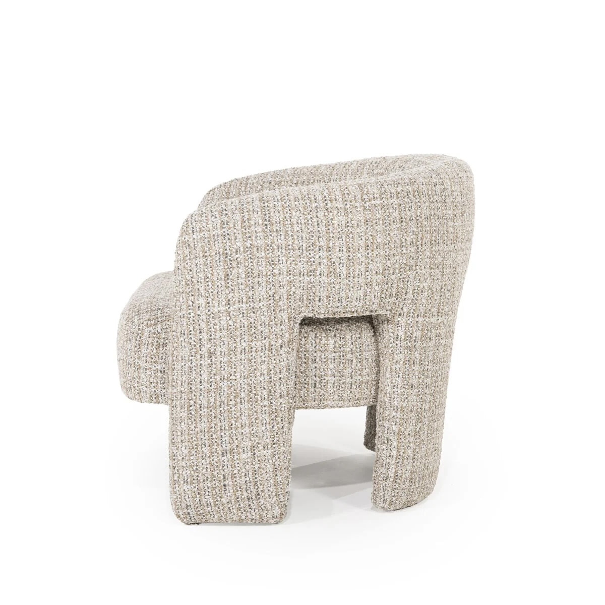 Eleonora Fauteuil 'Hamilton' Grove Bouclé, kleur Taupe