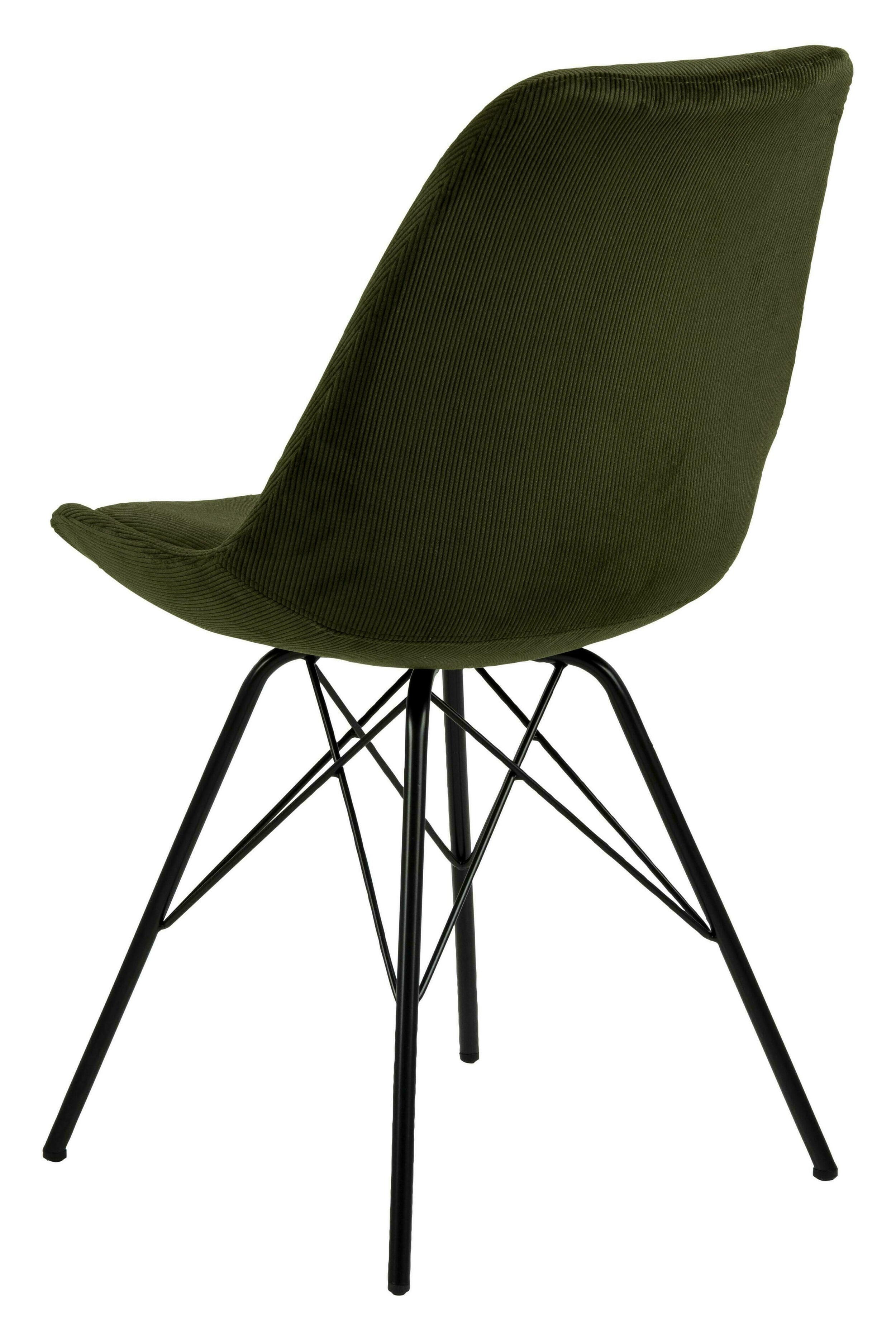 Bendt Eetkamerstoel 'Liva' Rib, kleur Olijfgroen