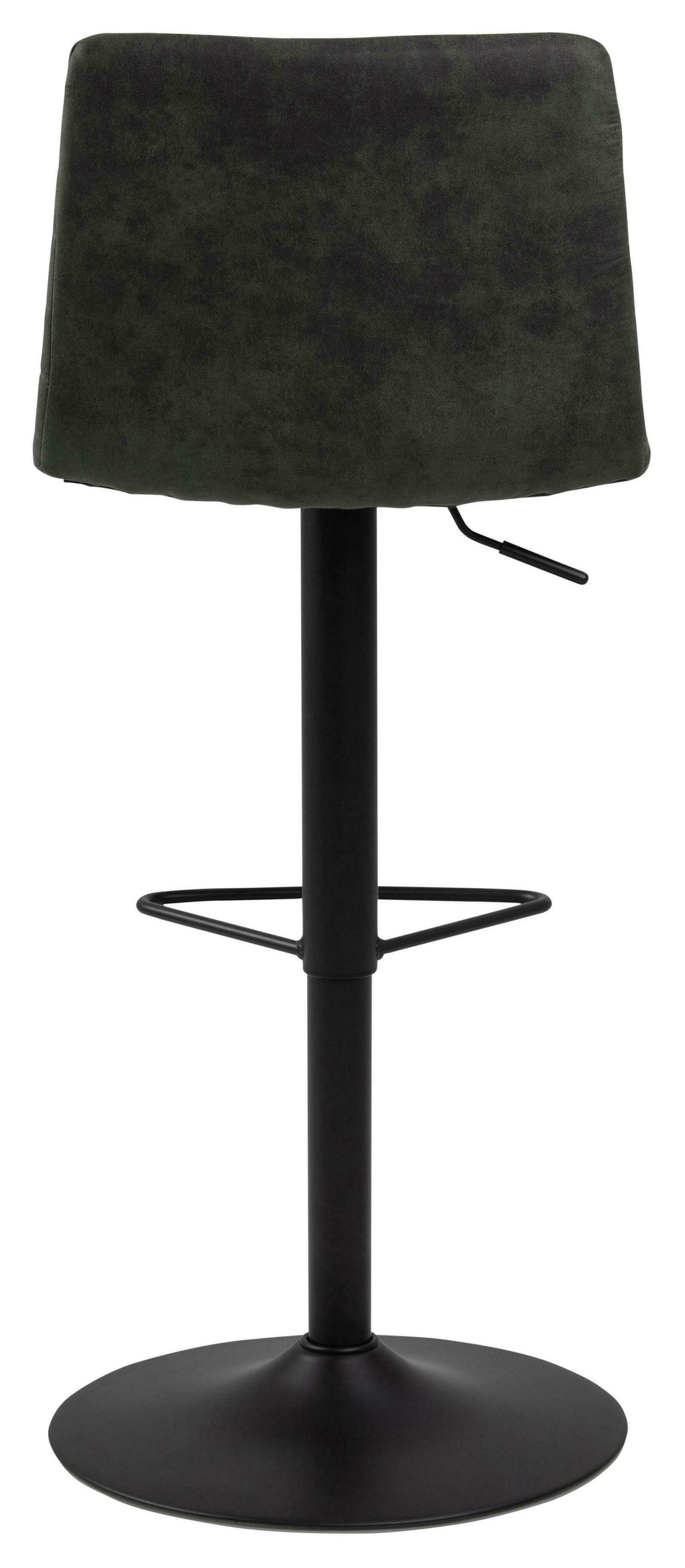 Bendt Draaibare Barkruk 'Yordy' PU, kleur Antraciet (zithoogte 60.5-82cm)