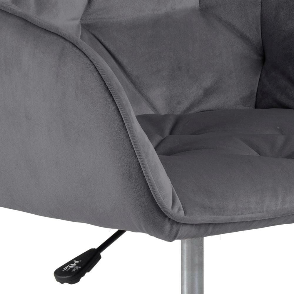 Bendt Bureaustoel 'Loren' Velvet, kleur Dark Grey