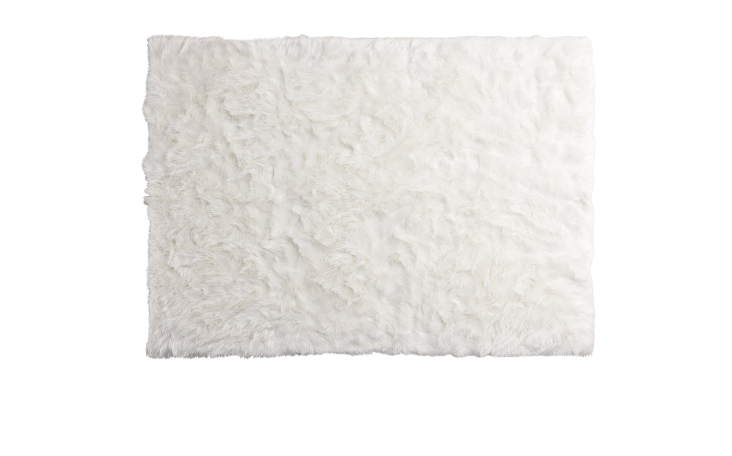 Nohr Vloerkleed 'Alexes' Fake Fur, 160 x 230cm, kleur Wit