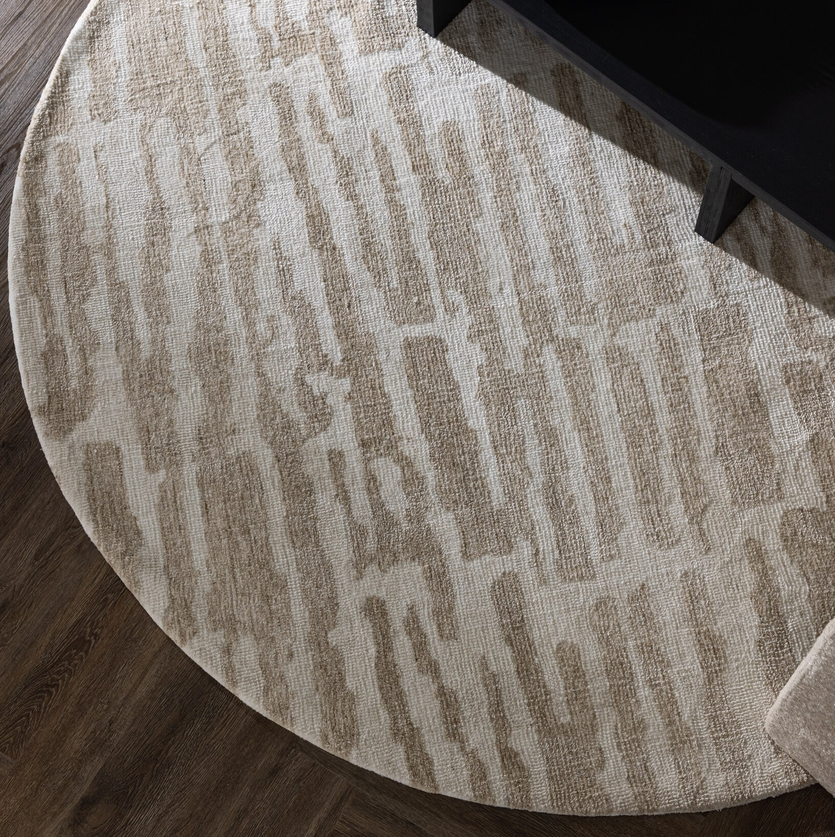 Nohr Rond Vloerkleed 'Malaika' 200cm, kleur Beige