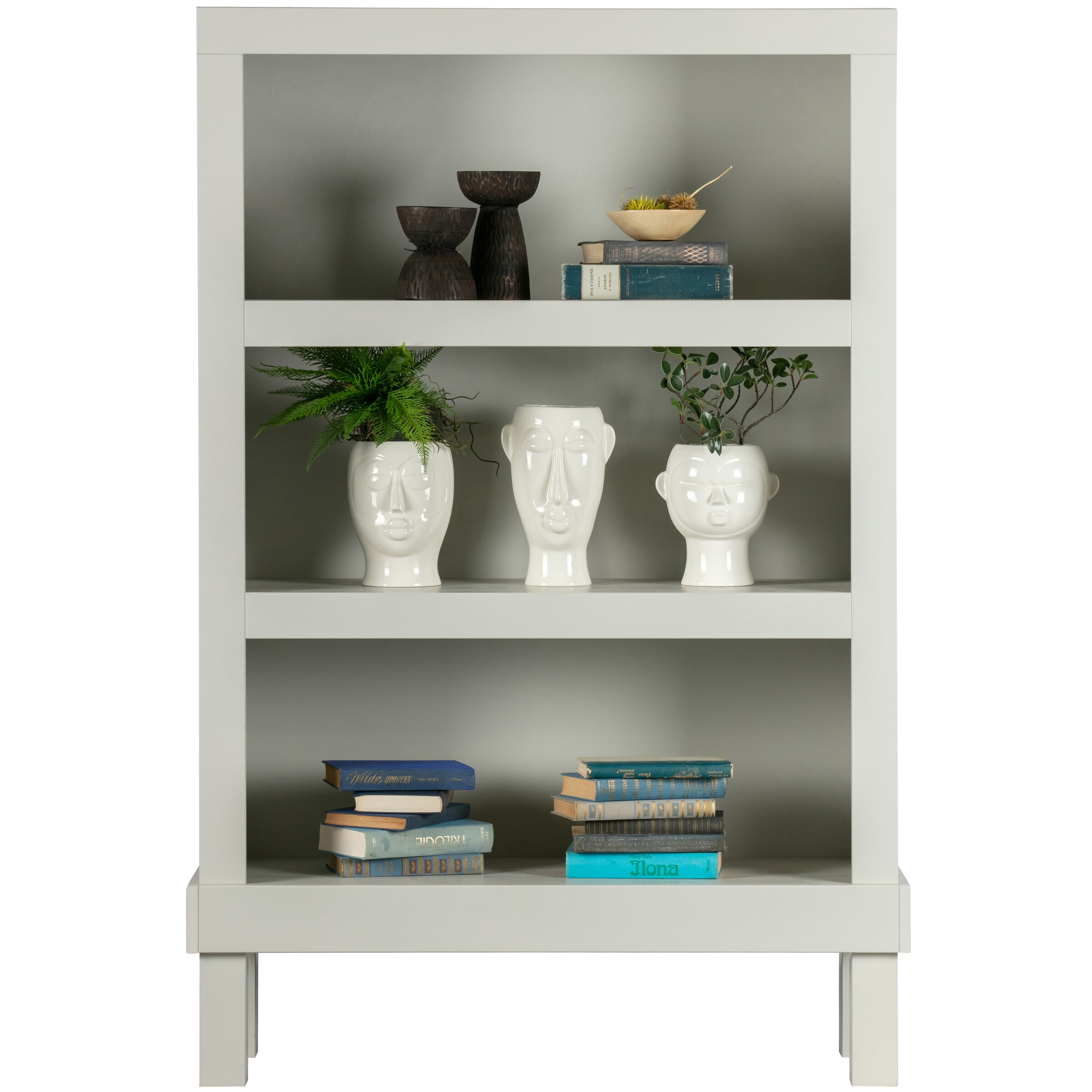 WOOOD Wandkast 'Bonk' Grenen, 160 x 107cm, kleur Mist