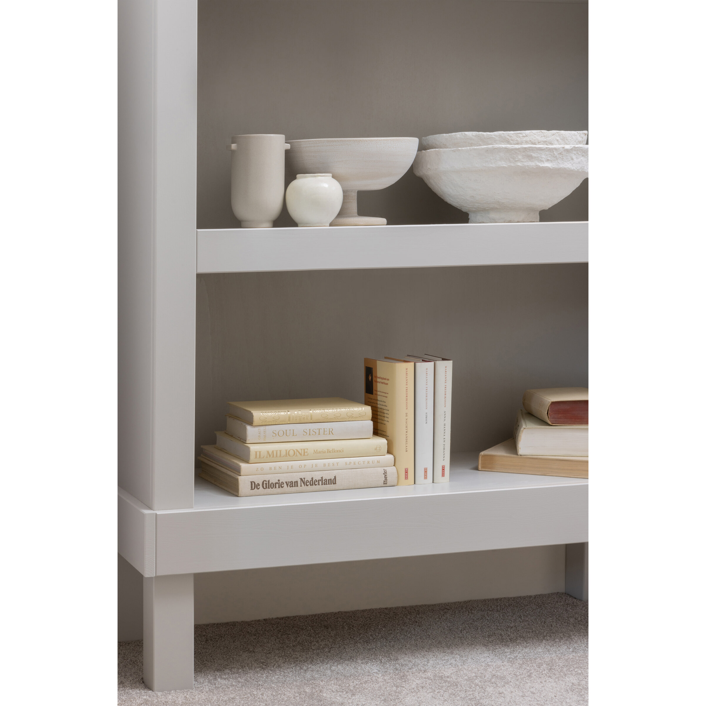 WOOOD Wandkast 'Bonk' Grenen, 160 x 107cm, kleur Mist
