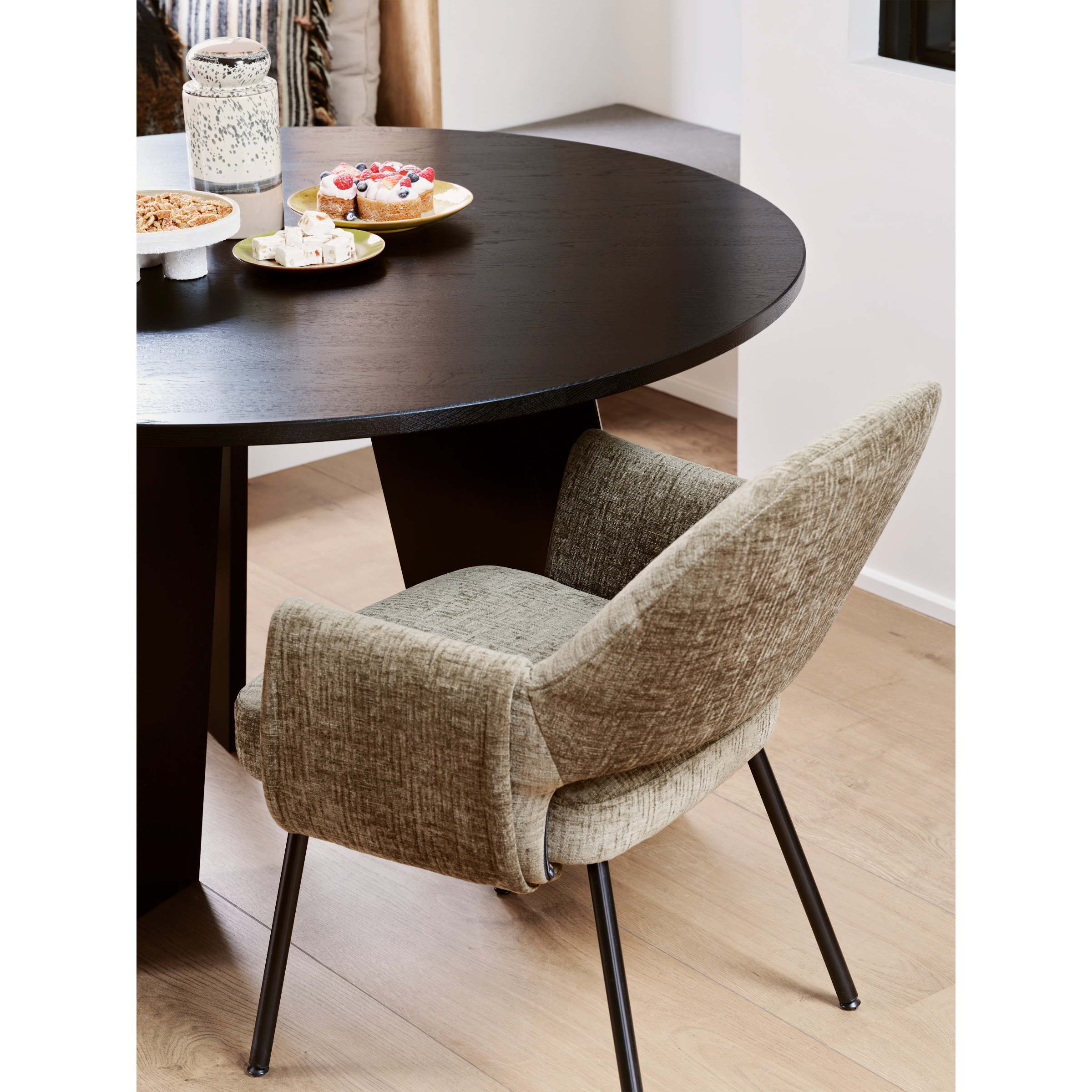WOOOD Ronde Eettafel 'Fries' Eiken, 129cm