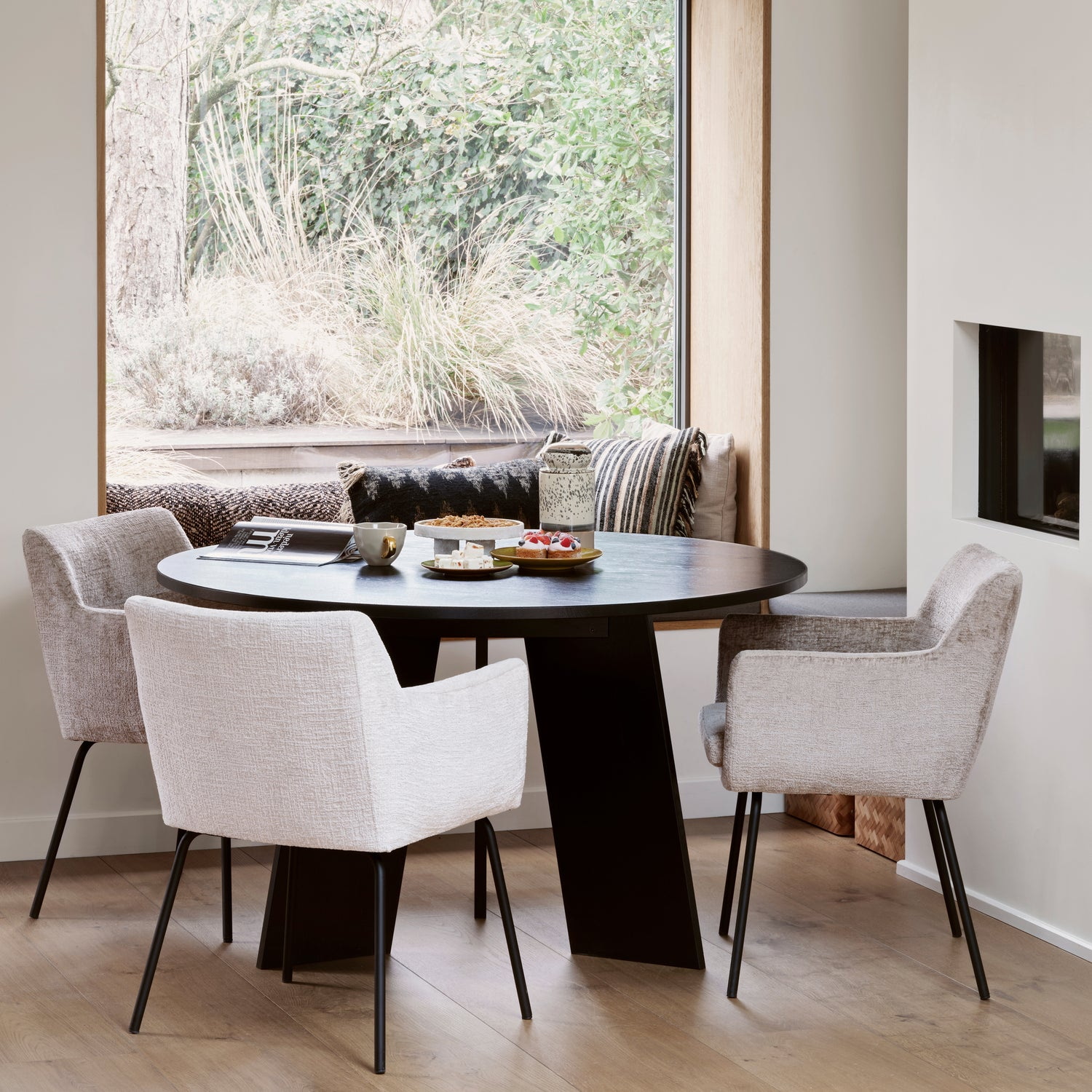WOOOD Ronde Eettafel 'Fries' Eiken, 129cm