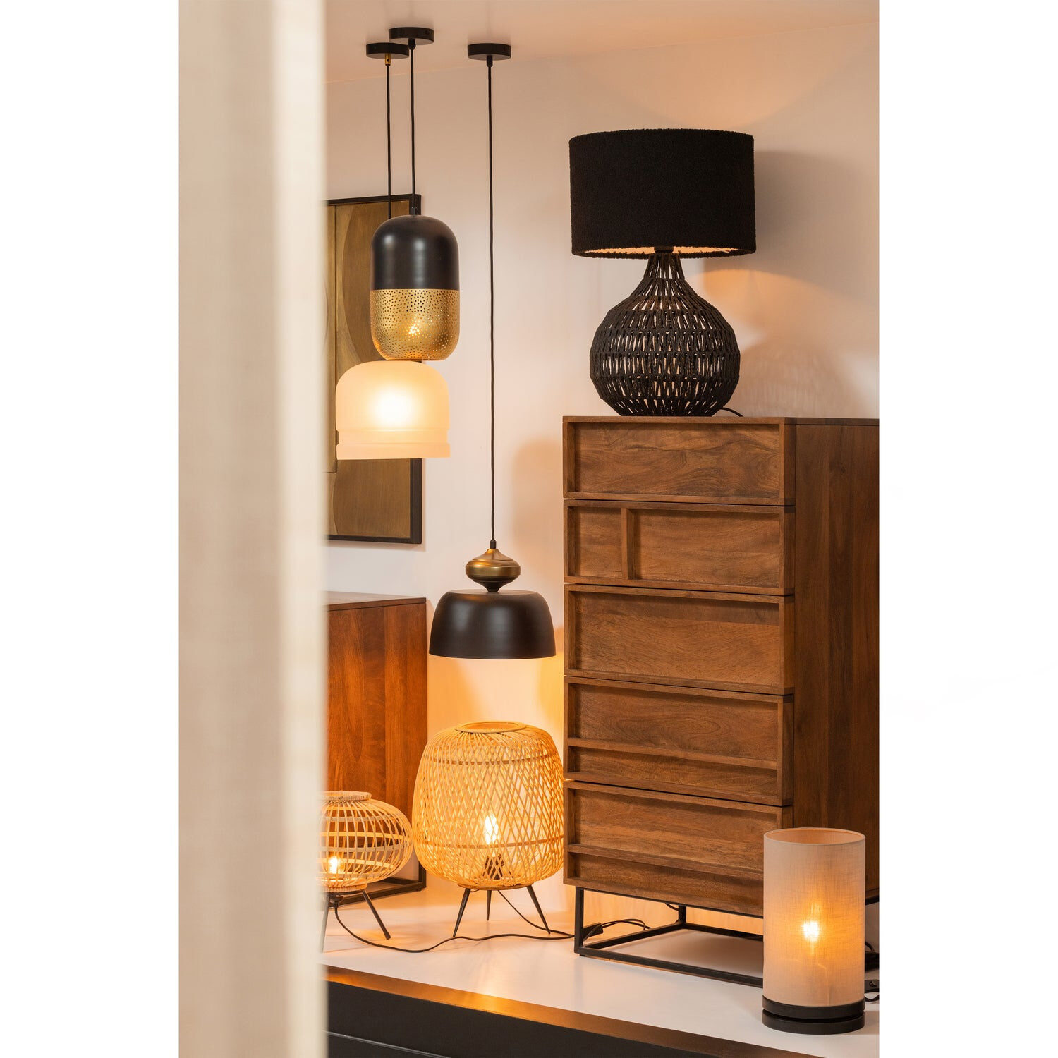 WOOOD Hanglamp 'Tirsa' 36cm