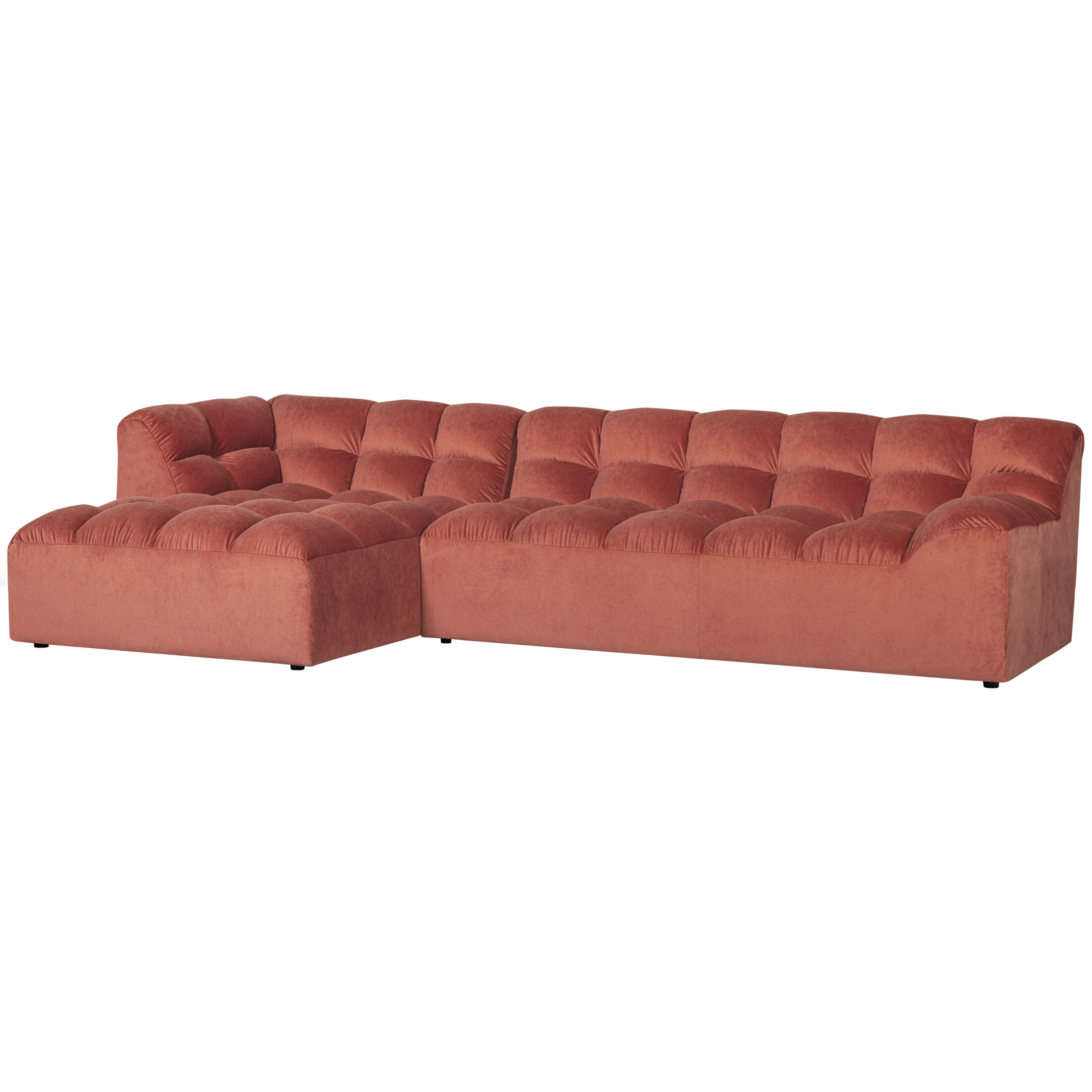 WOOOD Loungebank Allure Links, Velvet - Blush