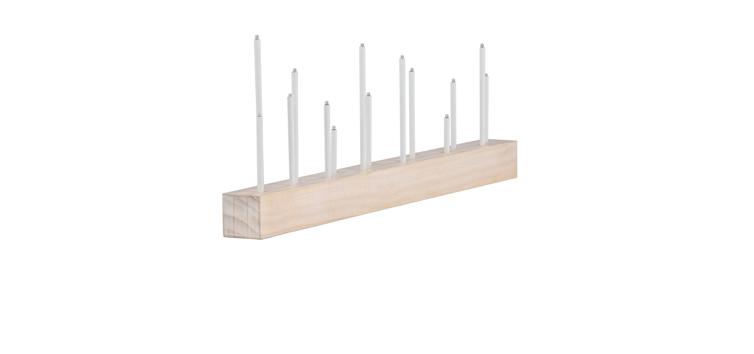 Nohr Kaarshouder/Tafellamp 'Sequita' kleur Whitewash