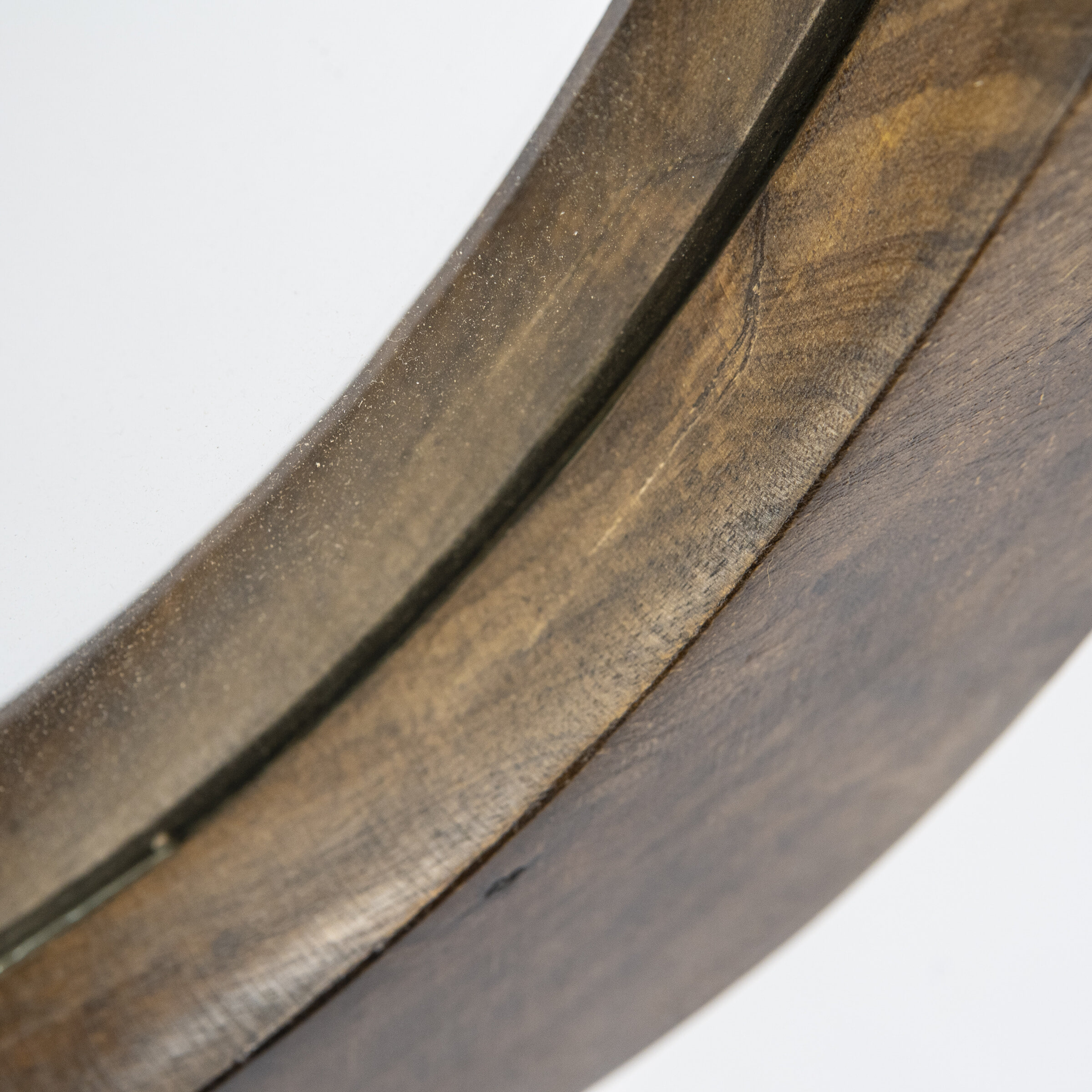 By-Boo Spiegel 'Plecto' Mangohout 120 x 70cm, Organisch, kleur Bruin
