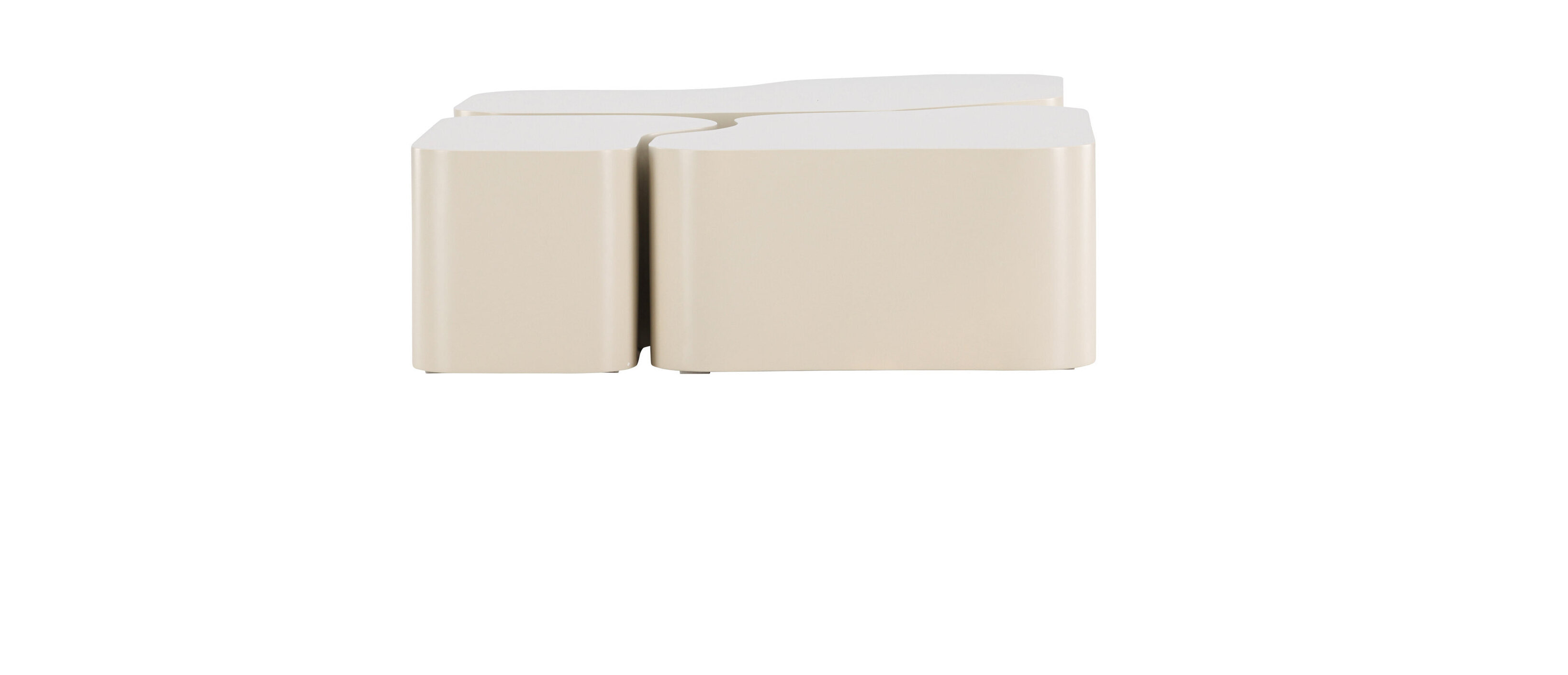 Nohr Organische Salontafel 'Tri' Set van 3 stuks, kleur Beige