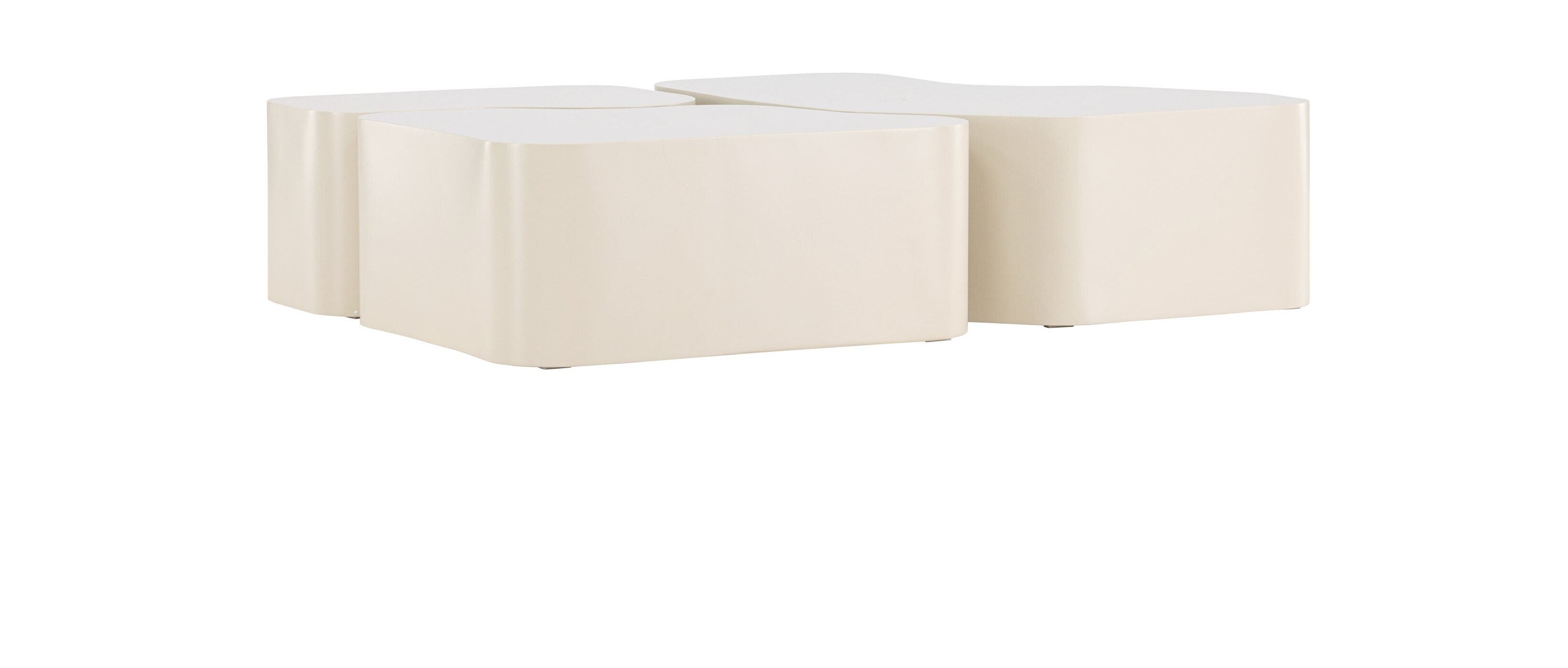 Nohr Organische Salontafel 'Tri' Set van 3 stuks, kleur Beige