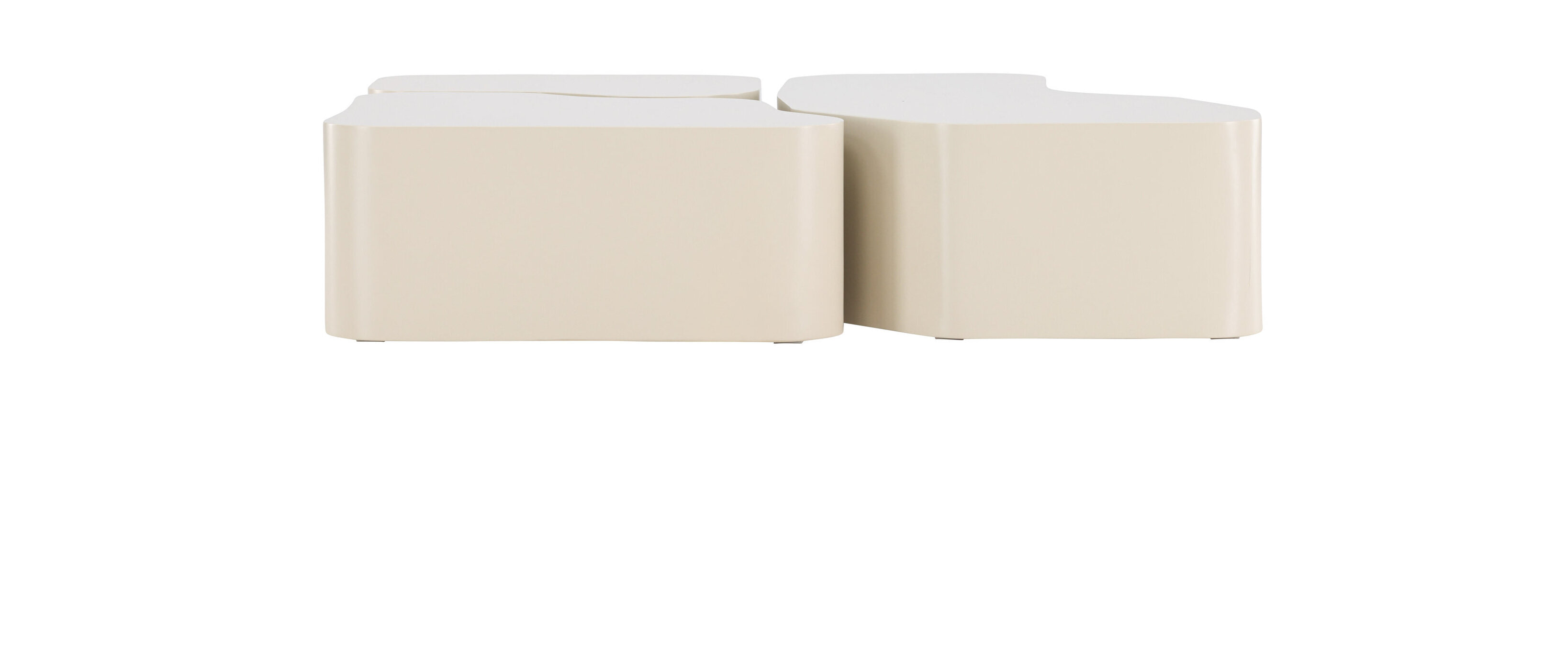 Nohr Organische Salontafel 'Tri' Set van 3 stuks, kleur Beige