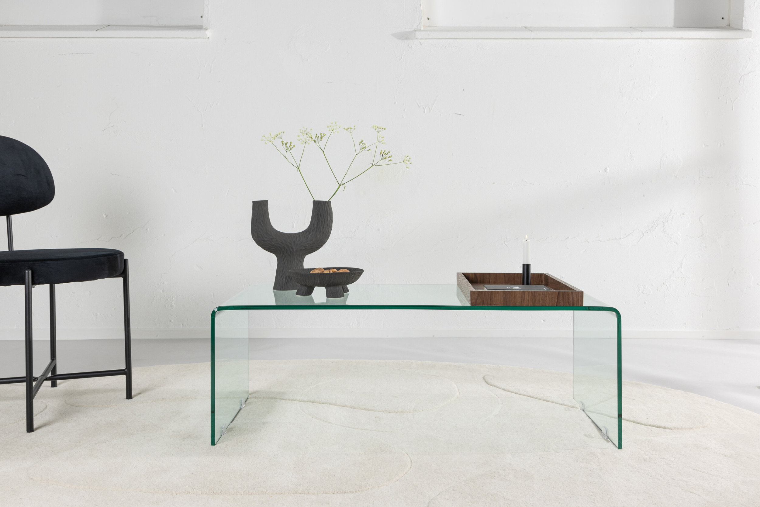 Nohr Salontafel 'Rockwell' Glas, 110 x 50cm