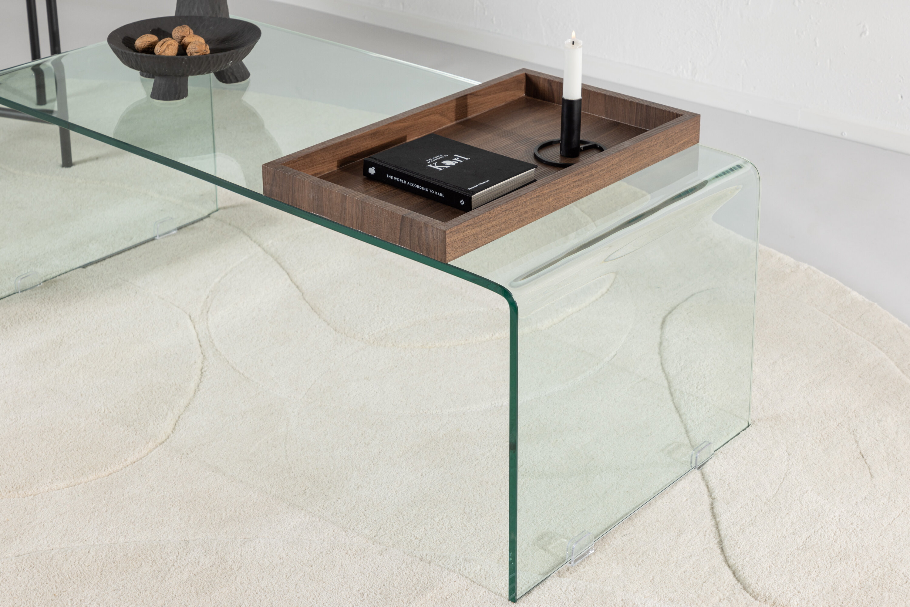 Nohr Salontafel 'Rockwell' Glas, 110 x 50cm
