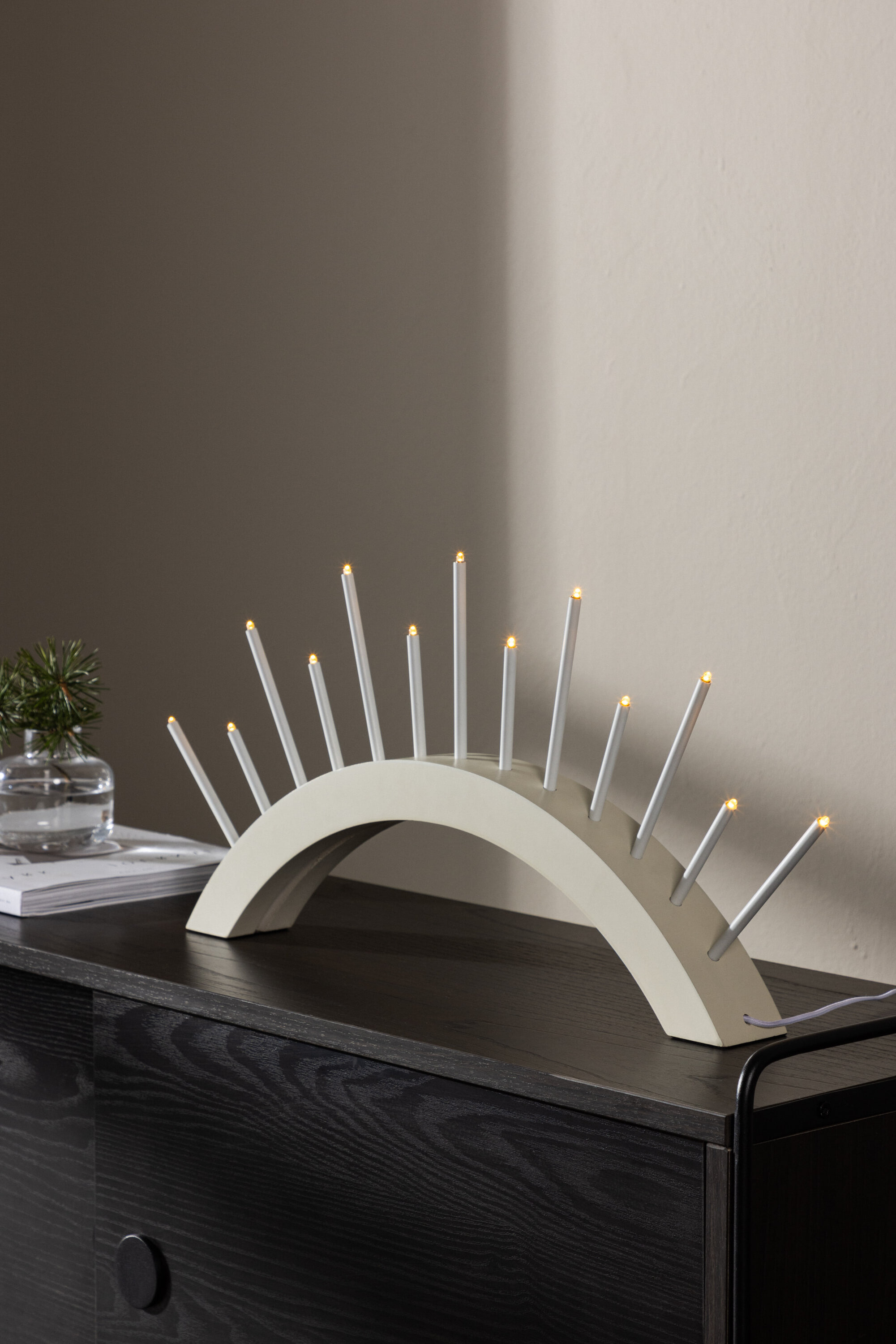 Nohr Kaarshouder/Tafellamp 'Labrandon' kleur Beige