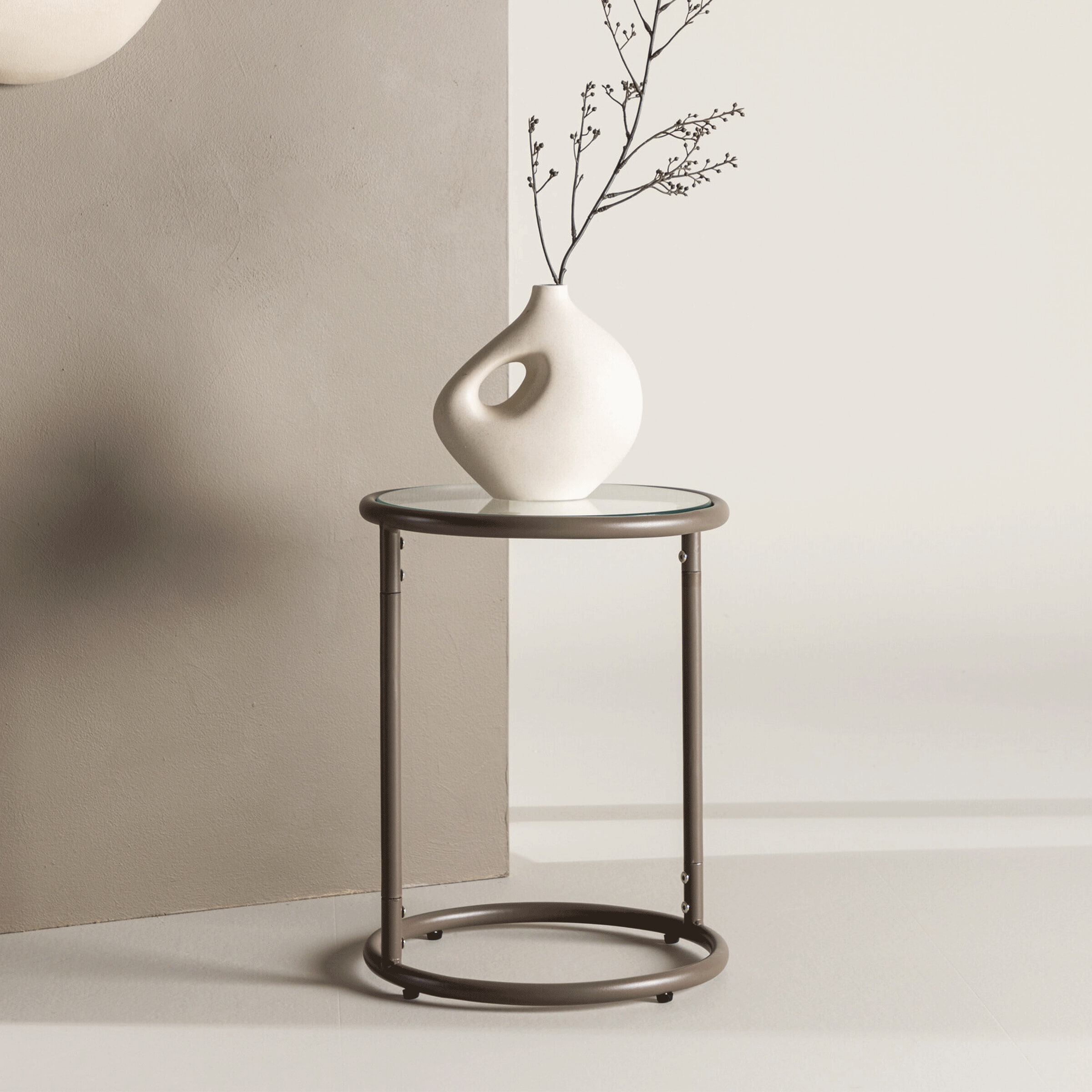 Nohr Ronde Bijzettafel Pella 35cm - Bruin