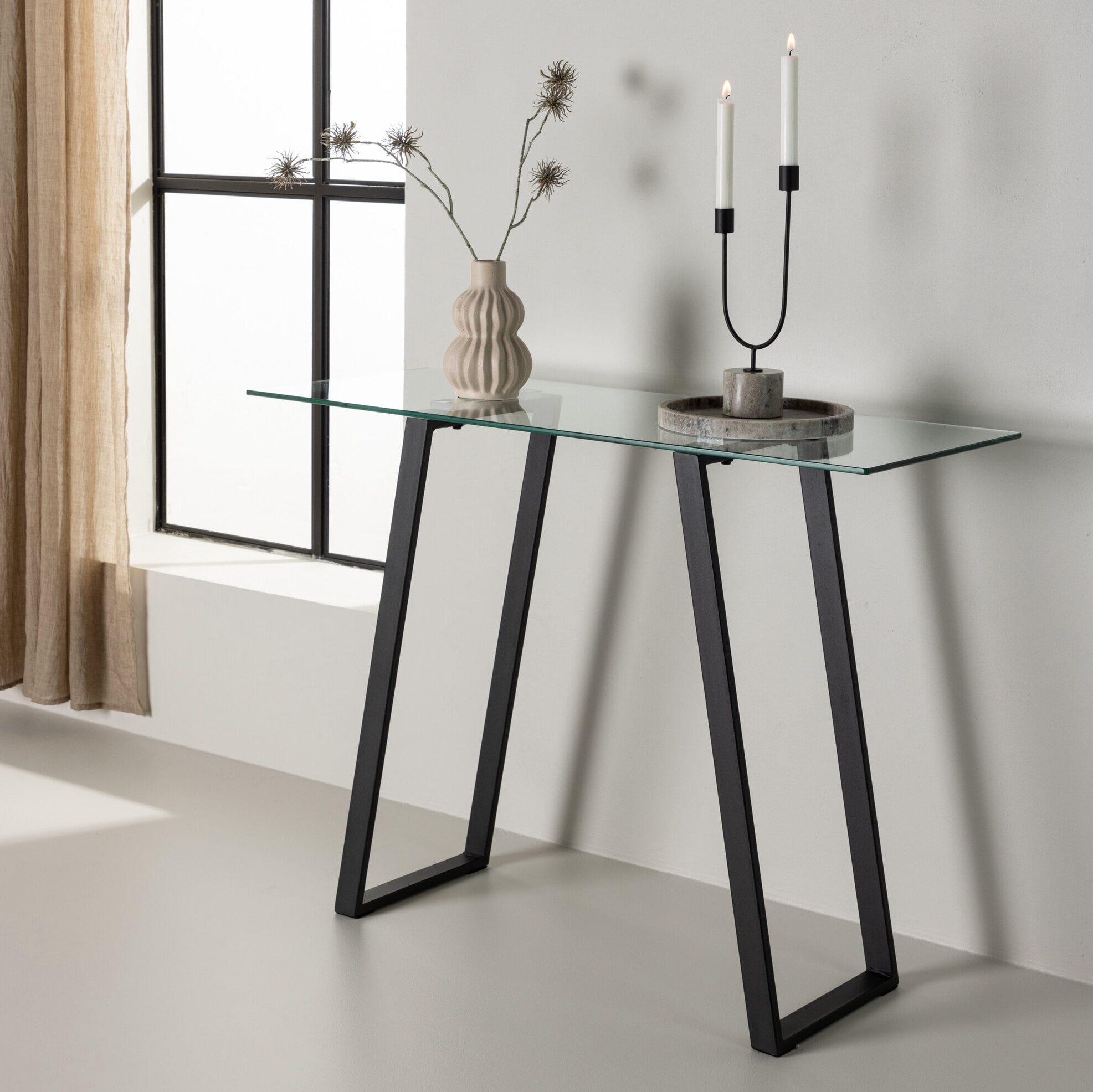 Nohr Sidetable 'Shequita' Glas, 100cm