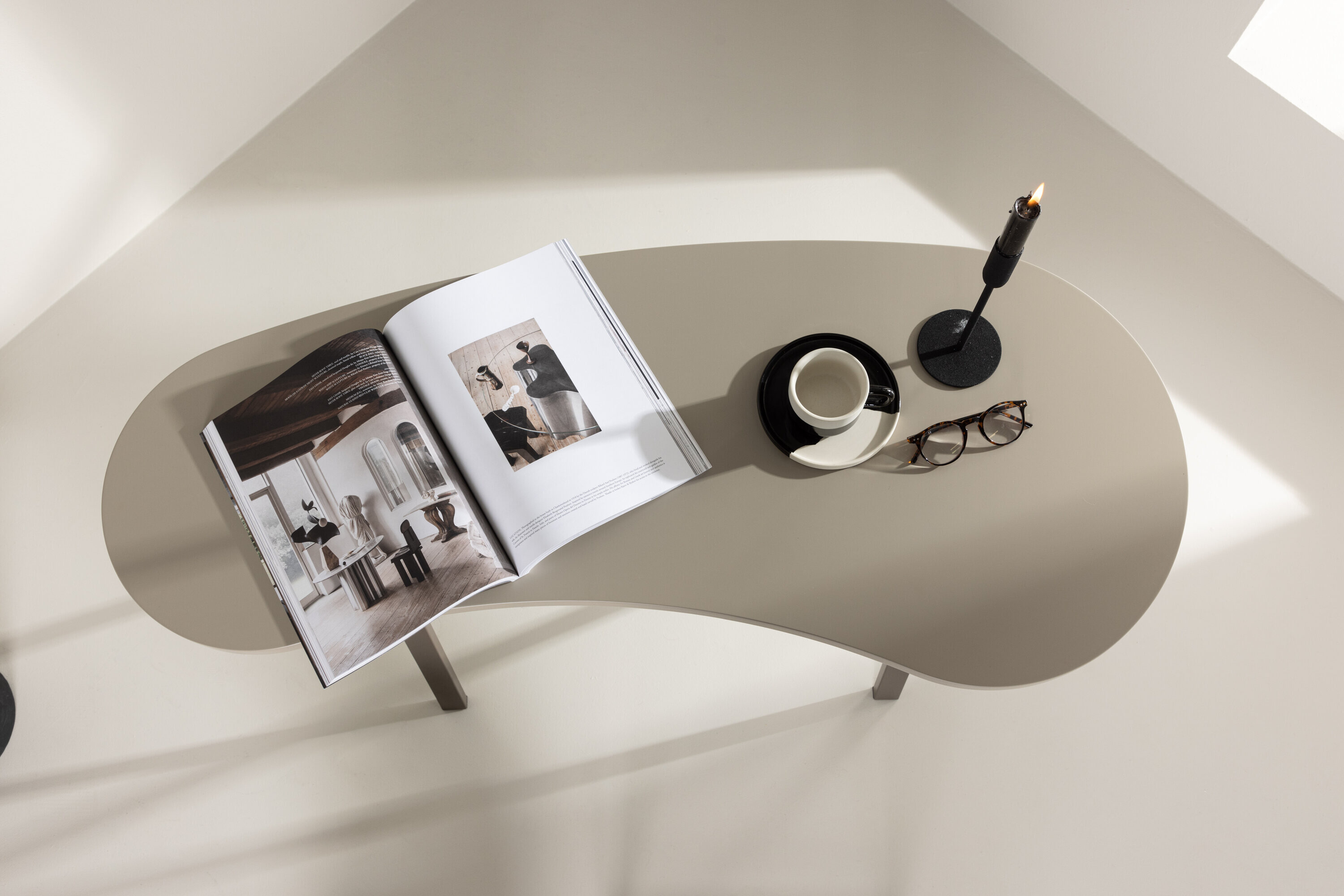 Nohr Organisch Bureau 'Lyndie' 115 x 50cm, kleur Beige
