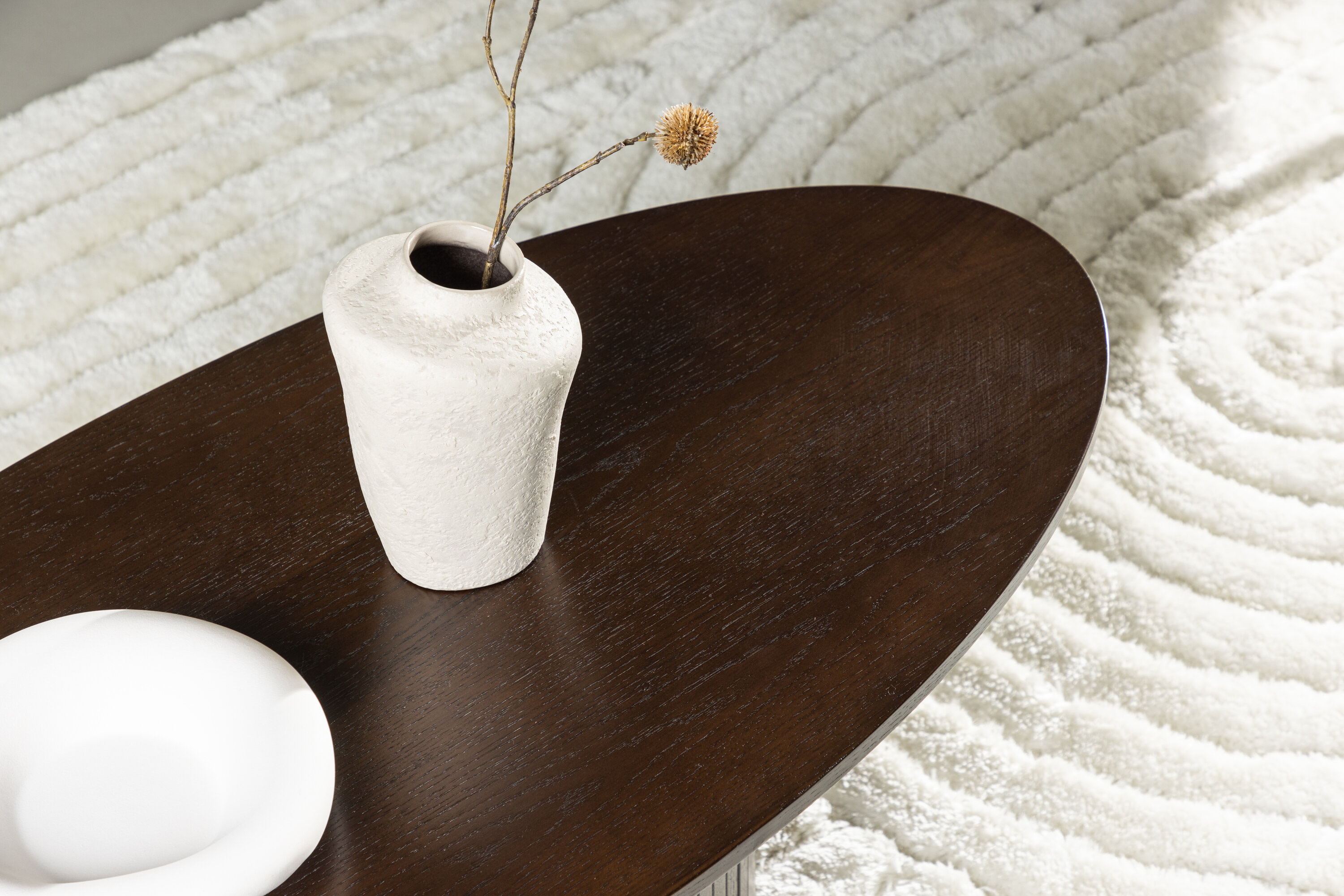Nohr Ovale Salontafel 'Fionna' 120 x 55cm, kleur Mokka