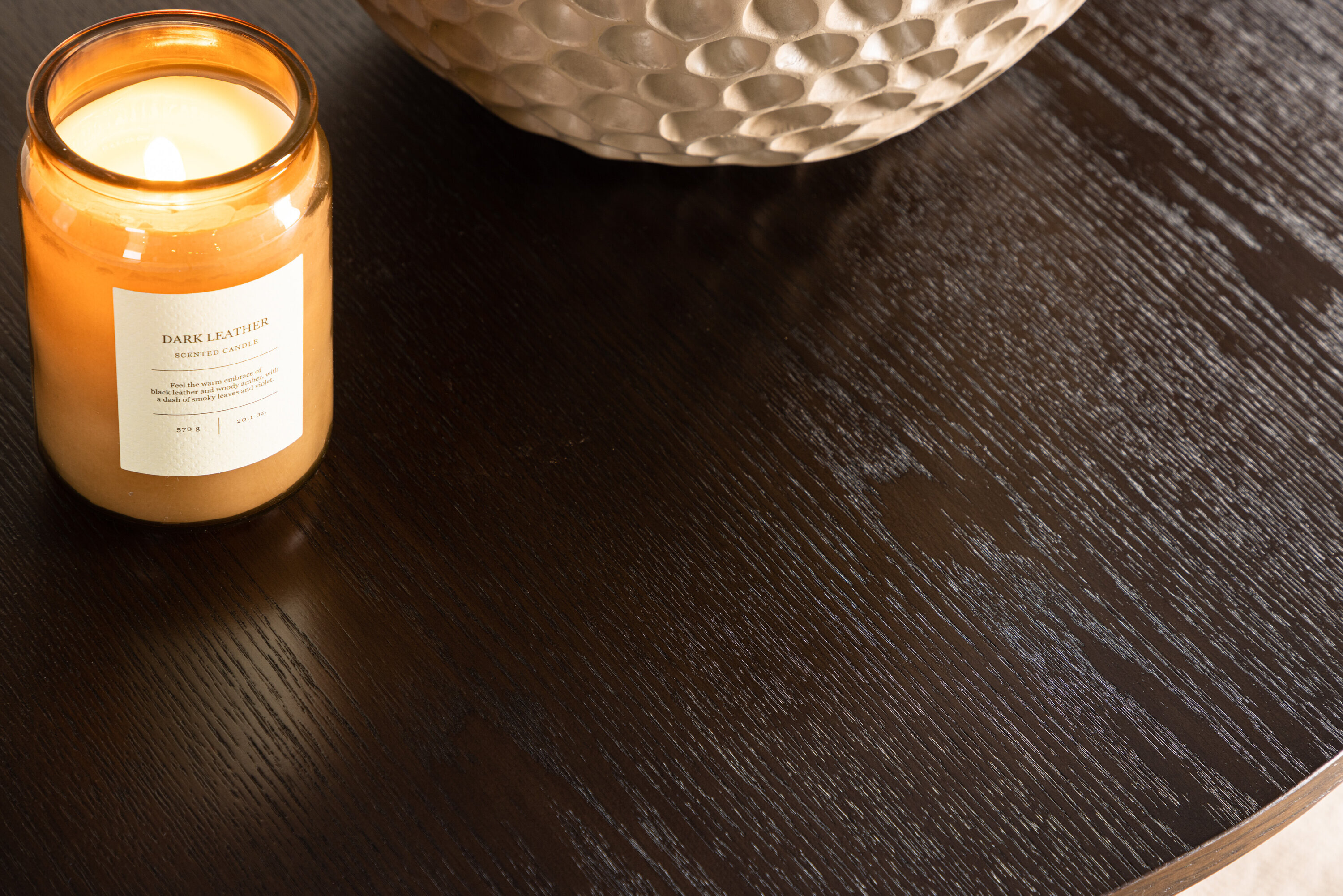 Nohr Ronde Salontafel 'Fionna' 80cm, kleur Mokka