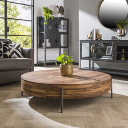 Indirect Clam klink Rond Hout Salontafel kopen? | Grote collectie • Sohome
